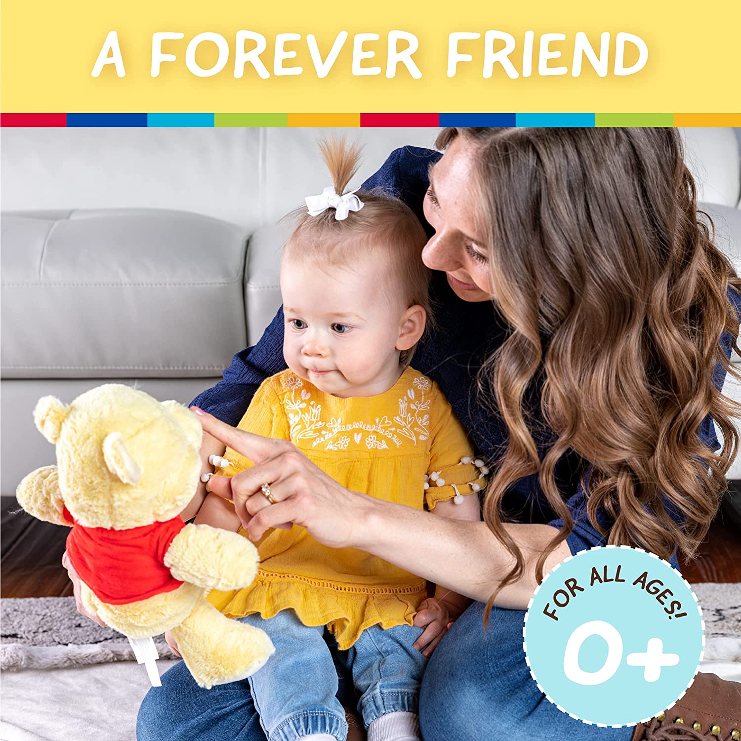 Winnie The Pooh Sensory Plush 23cm - Pooh