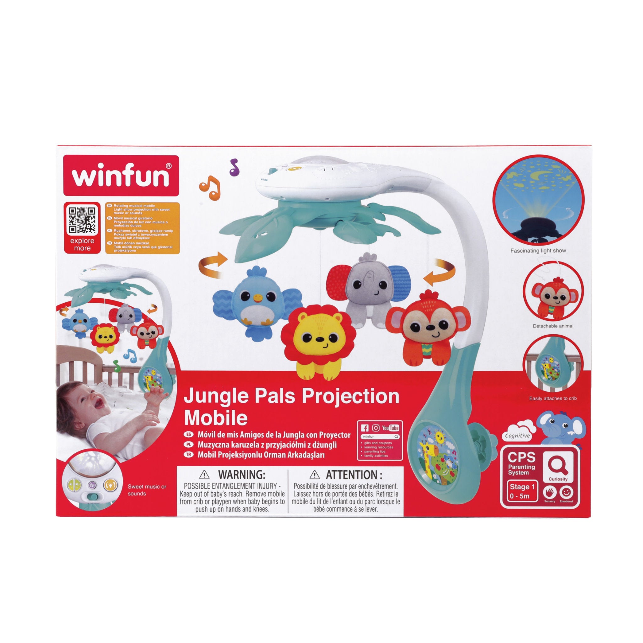 Winfun Jungle Pals Projection Mobile
