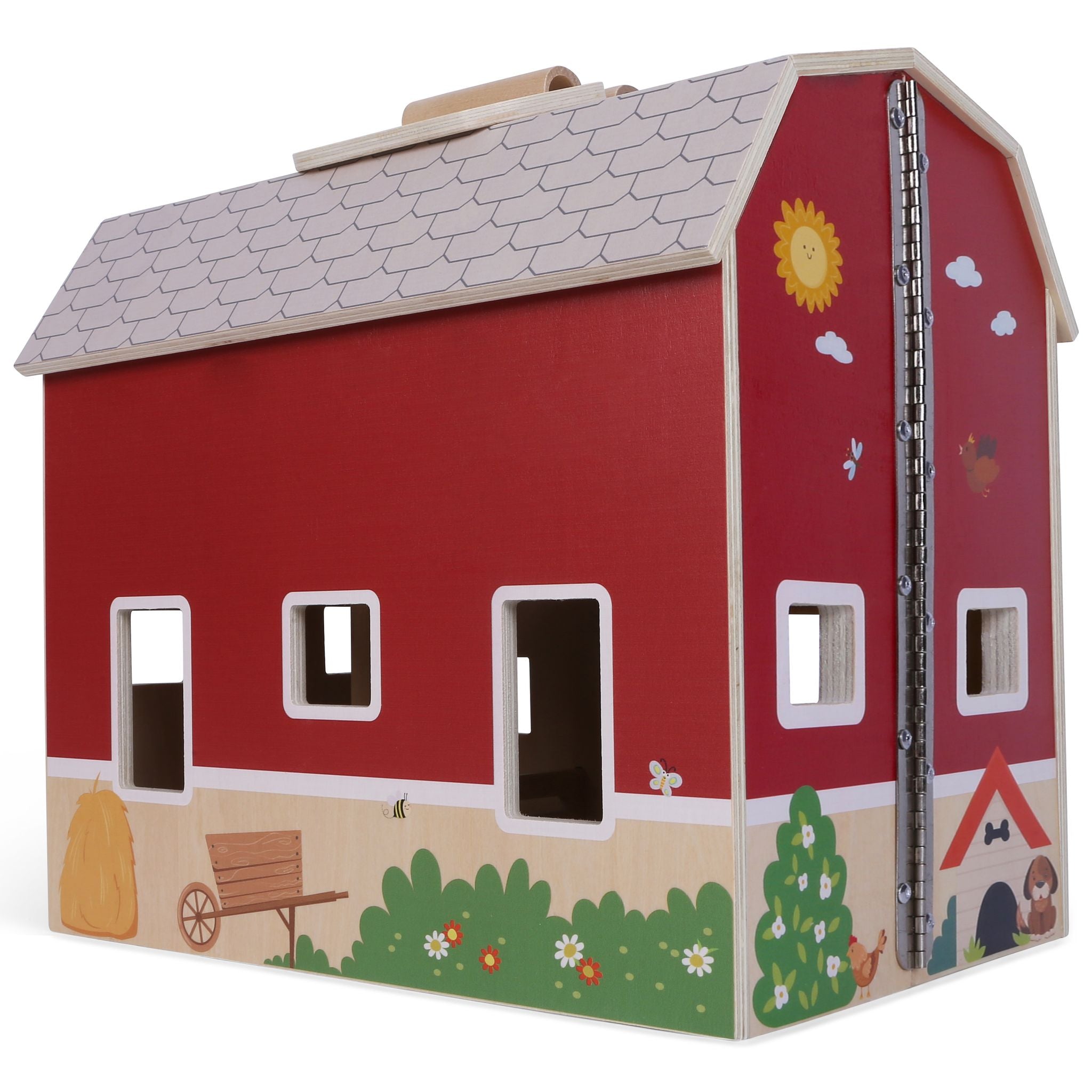 Wooden Barn Playset & Accessories