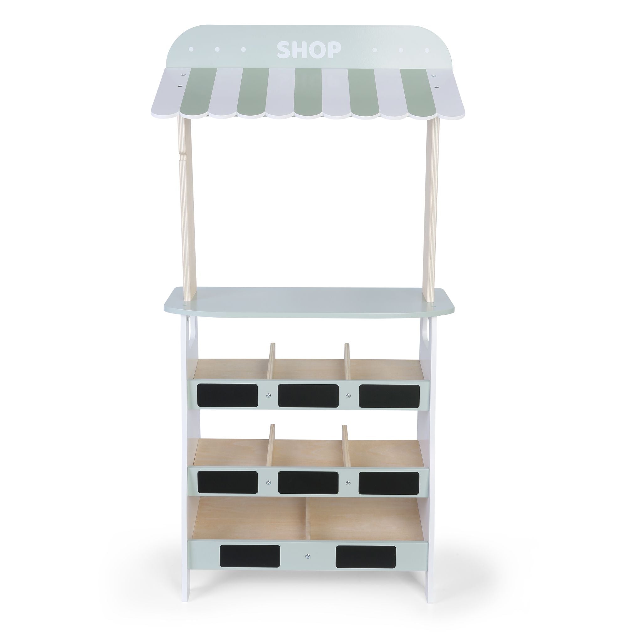 Wooden Farmers Market Counter Playset With Play Fruit