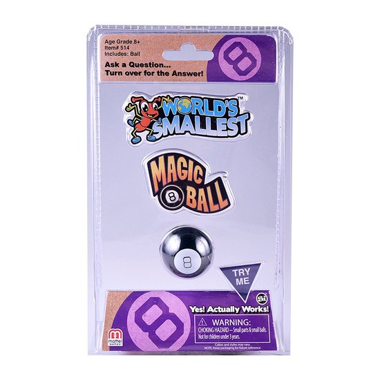 WORLDS SMALLEST MAGIC 8 BALL