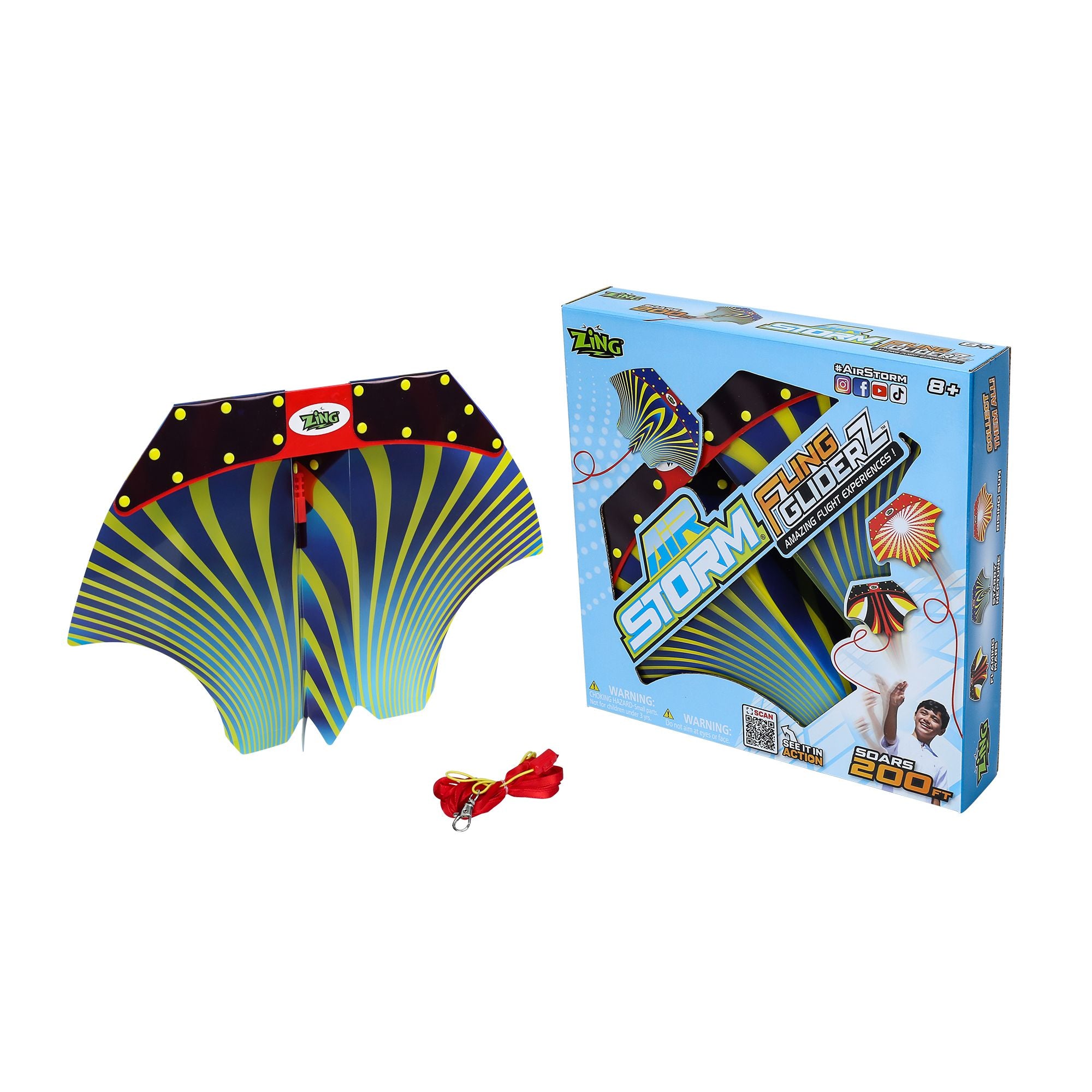Zing Air Storm Fling Gliderz Assorted Styles