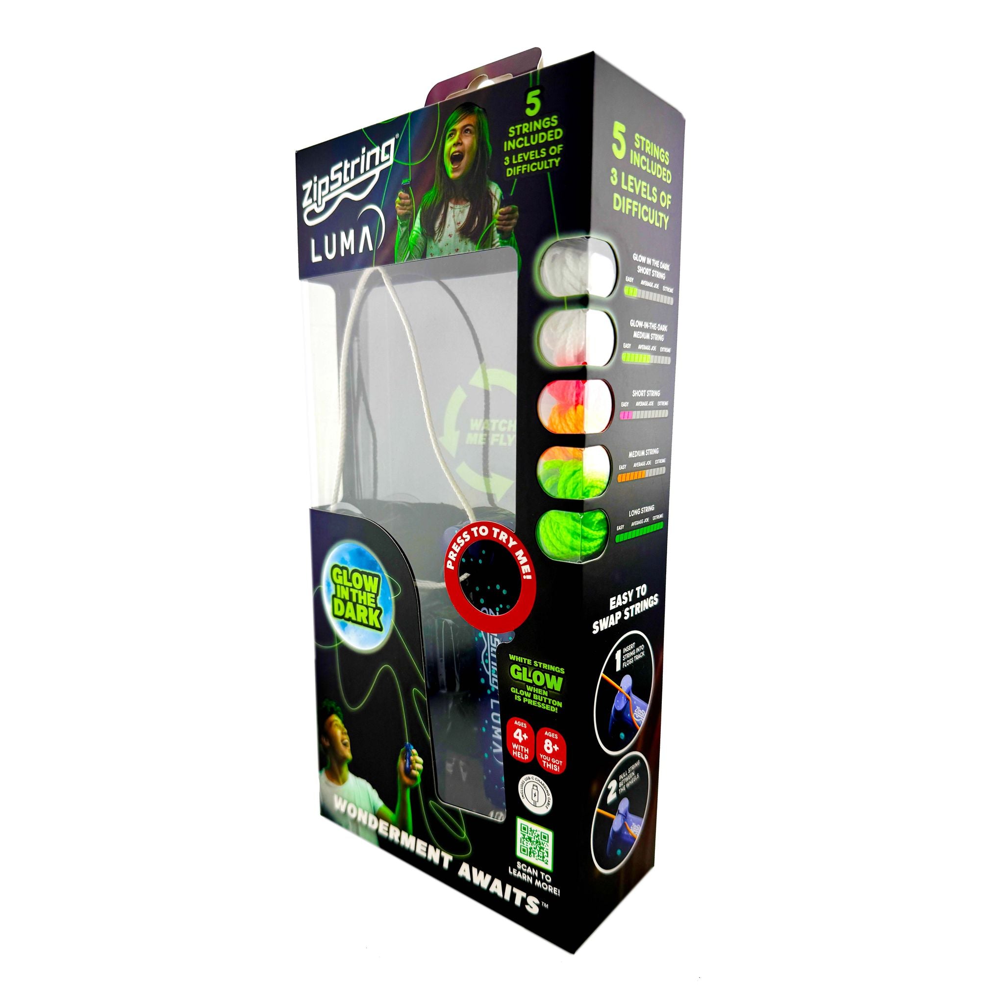 ZipString Luma Glow in the Dark Edition Assorted Styles