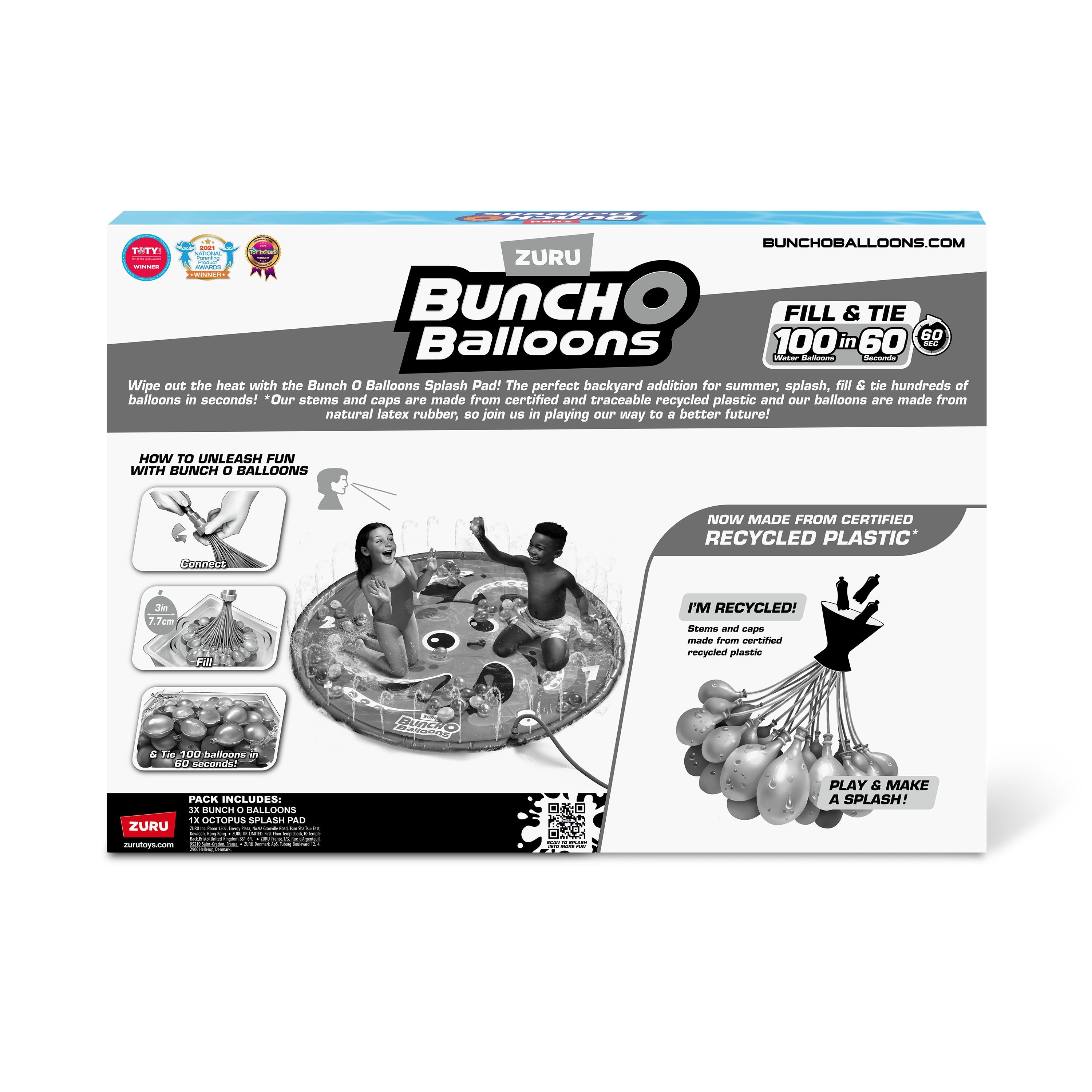 ZURU Bunch O Balloons Octopus Splash Pad With 100 Water Balloons