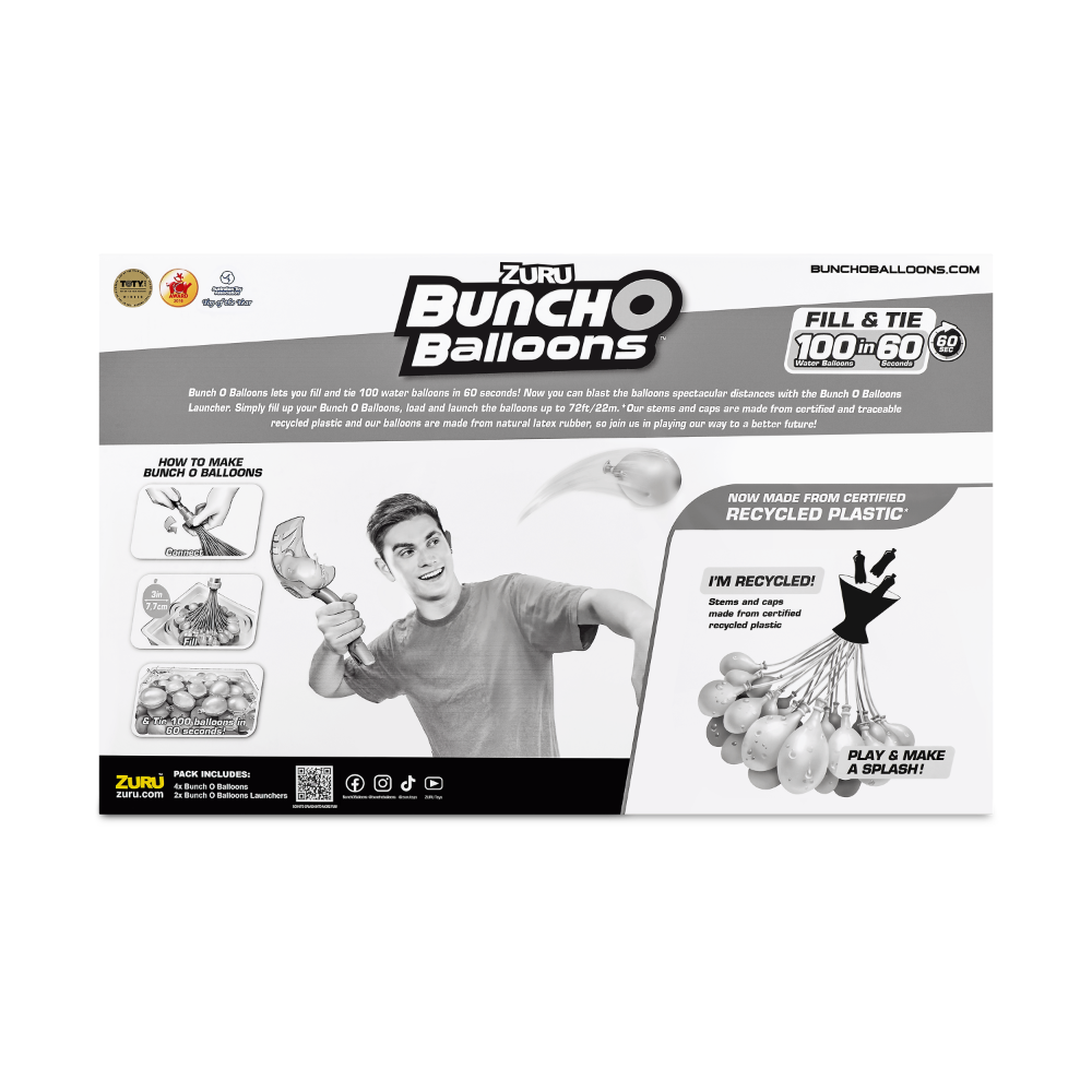 ZURU Bunch O Balloons Tropical Party Launcher 2 Pack With 100 Water Balloons