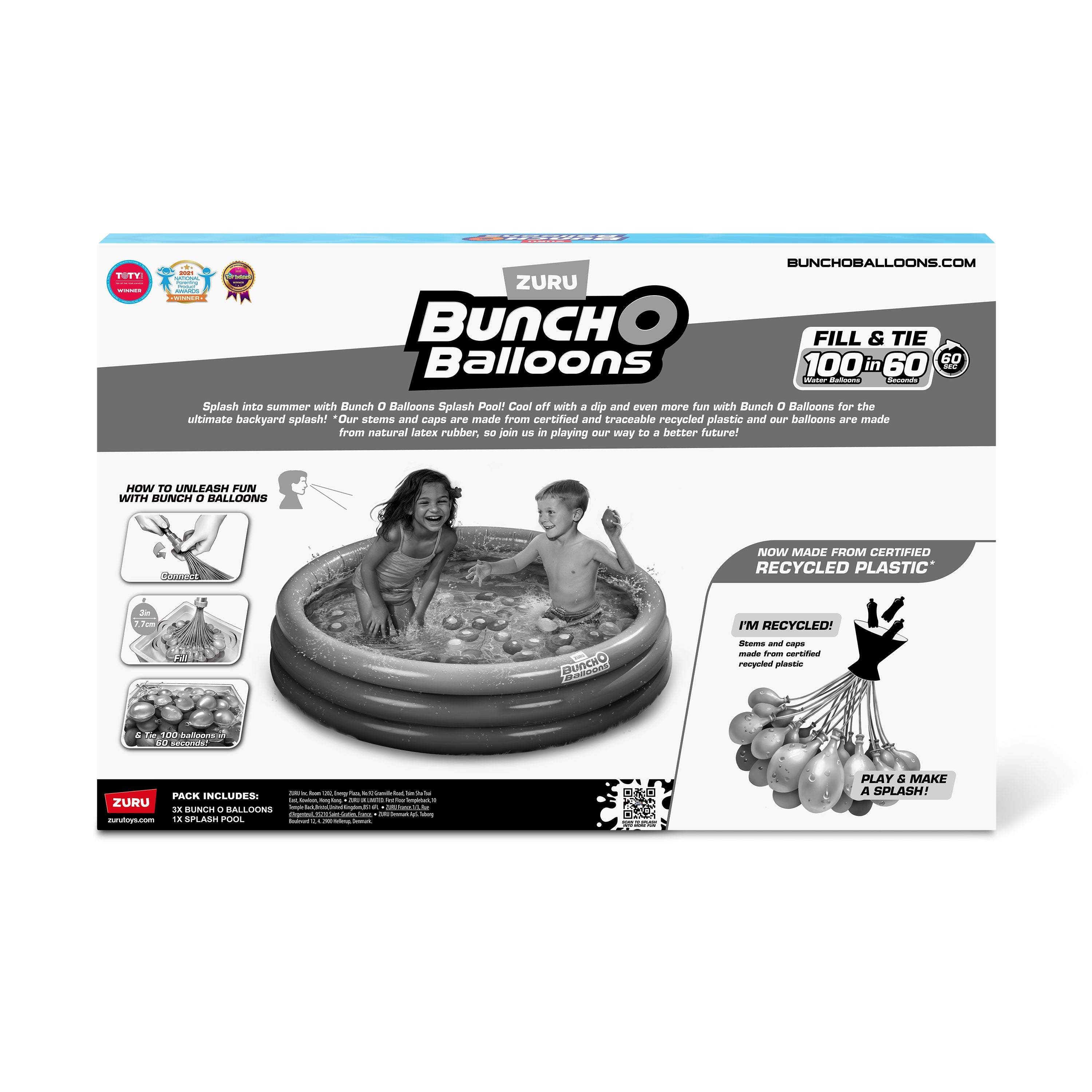 ZURU Bunch O Balloons Tropical Party Splash Pool With 100 Water Balloons