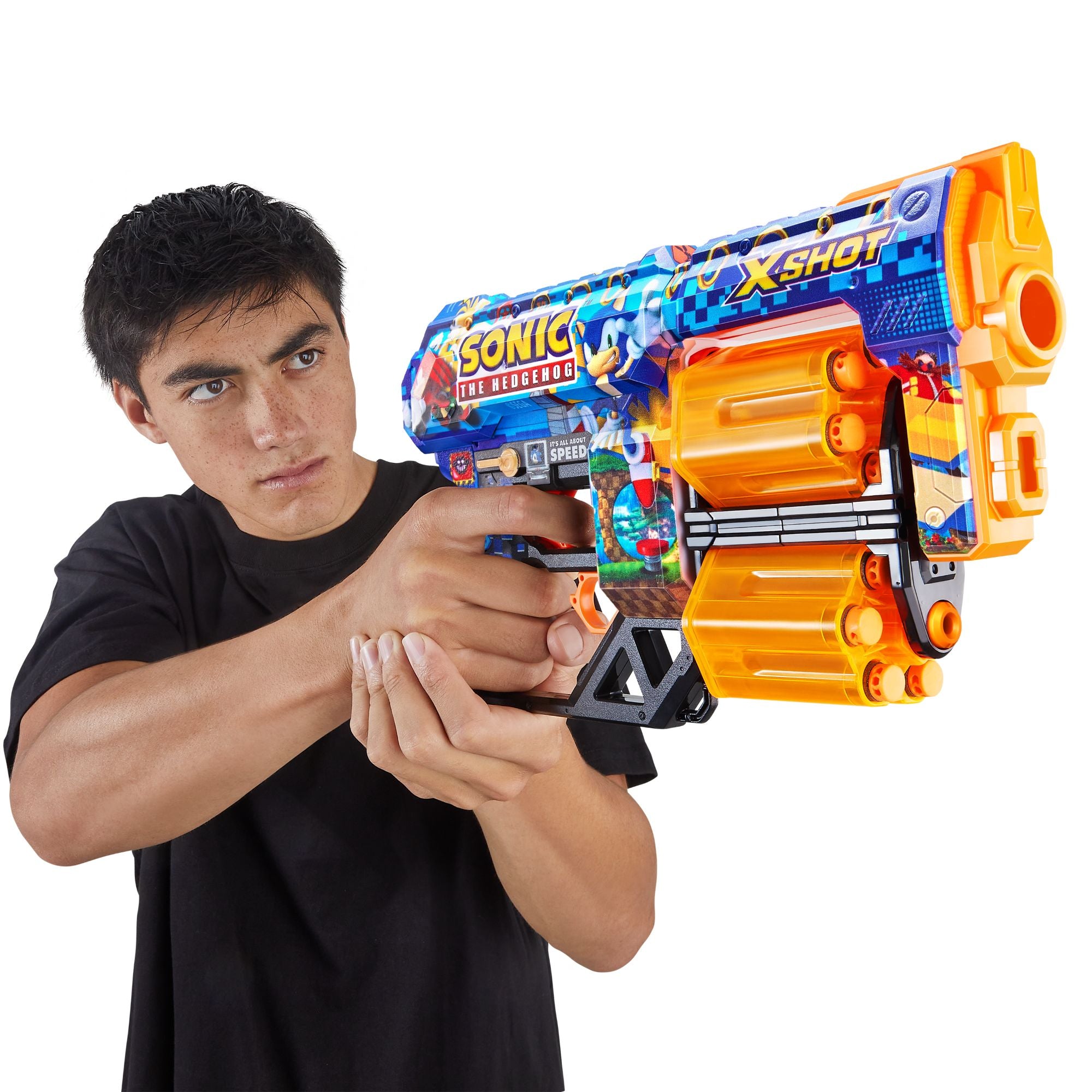 ZURU XSHOT Skins Dread Dart Blaster Sonic The Hedgehog