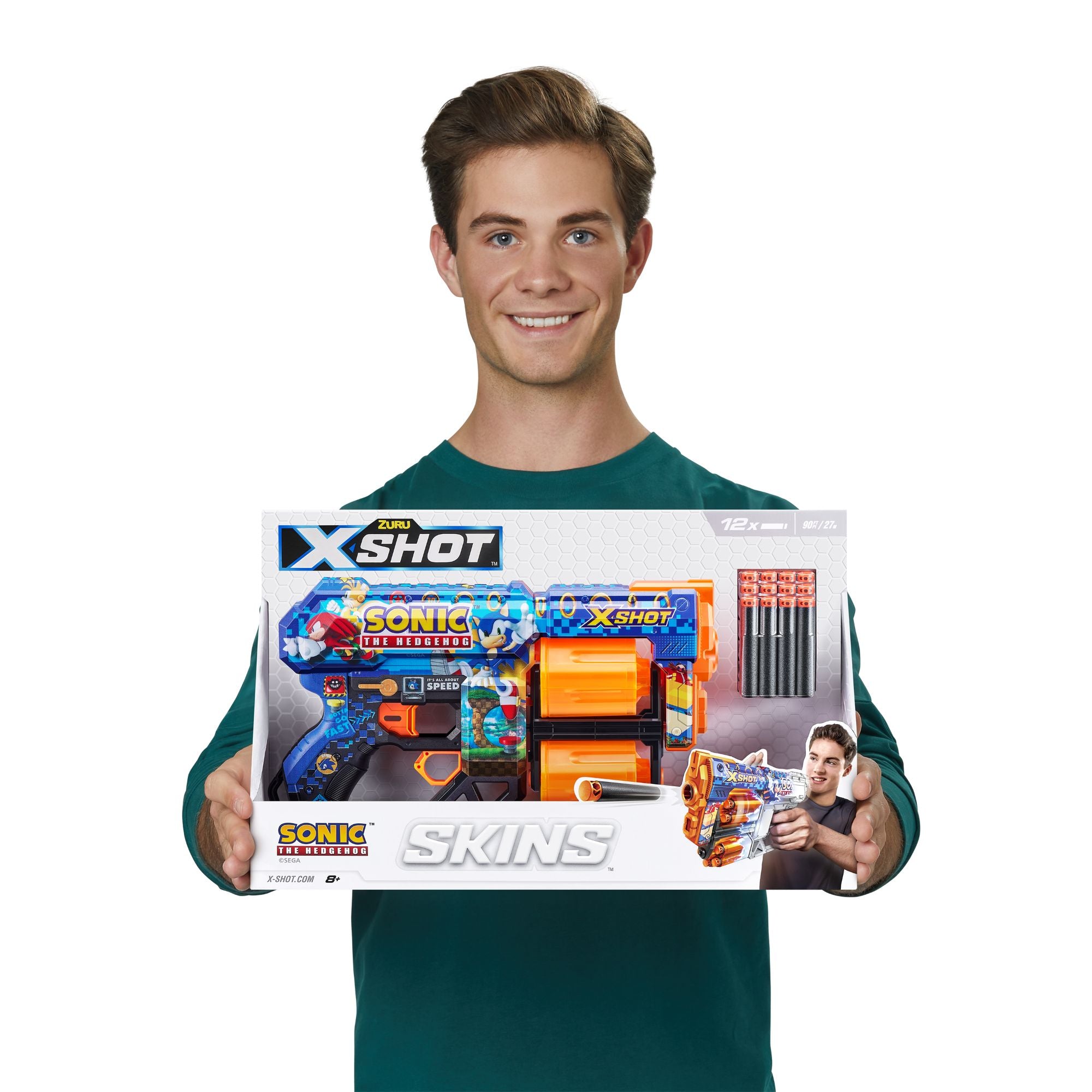 ZURU XSHOT Skins Dread Dart Blaster Sonic The Hedgehog