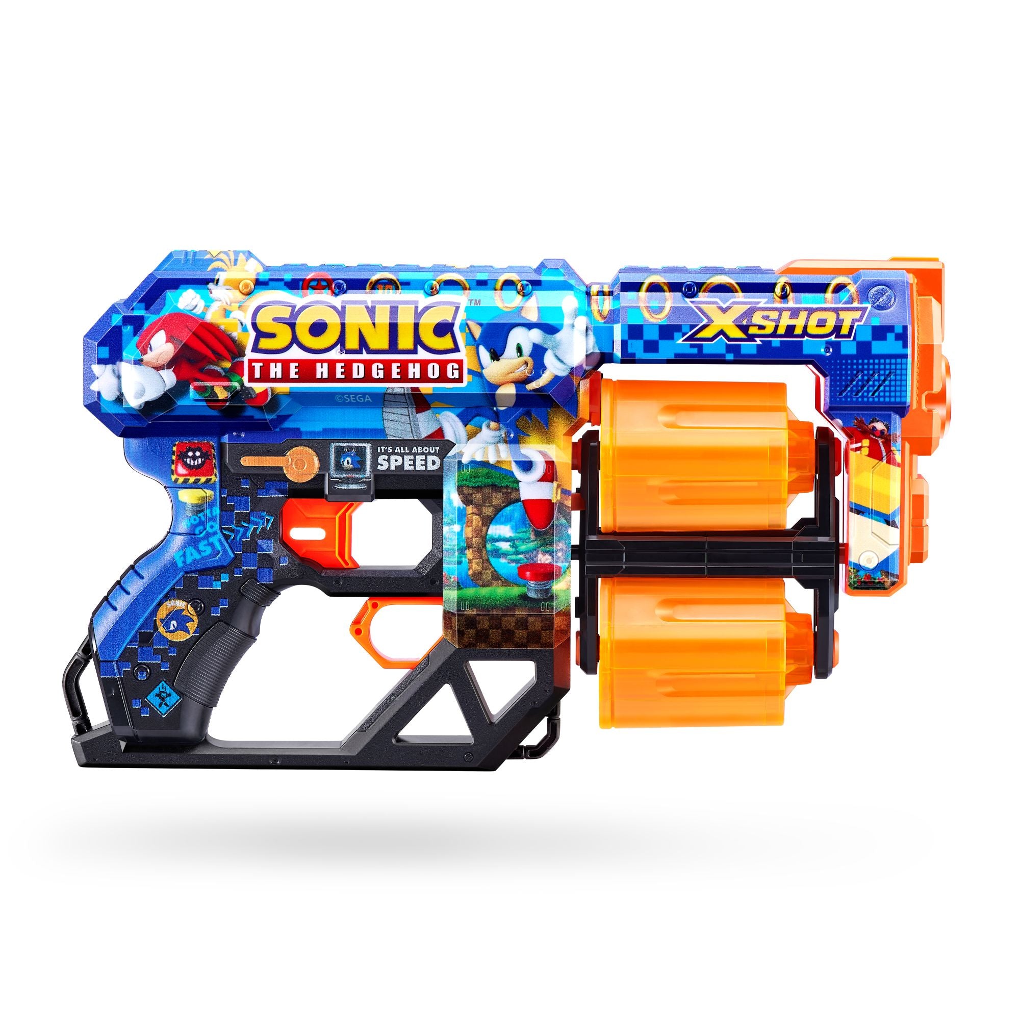 ZURU XSHOT Skins Dread Dart Blaster Sonic The Hedgehog