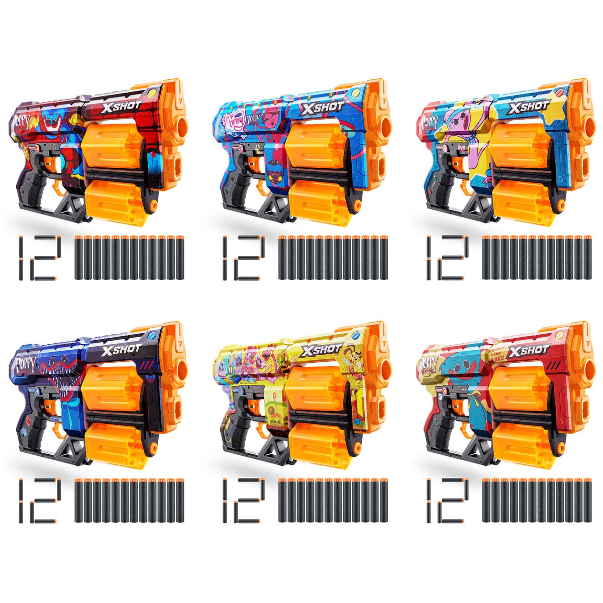 ZURU XSHOT Skins Dread Poppy Playtime Toony