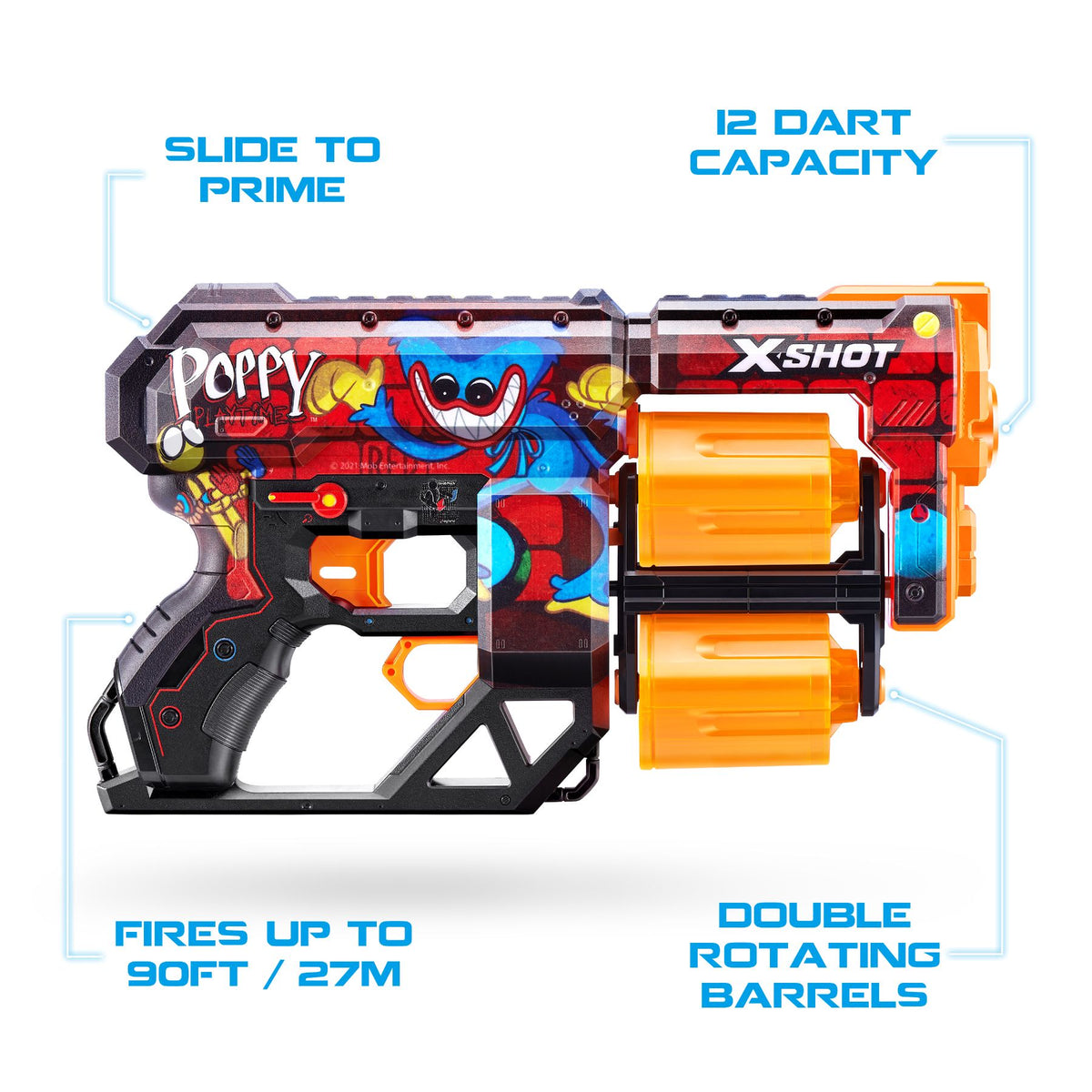 ZURU XSHOT Skins Dread Poppy Playtime Toony