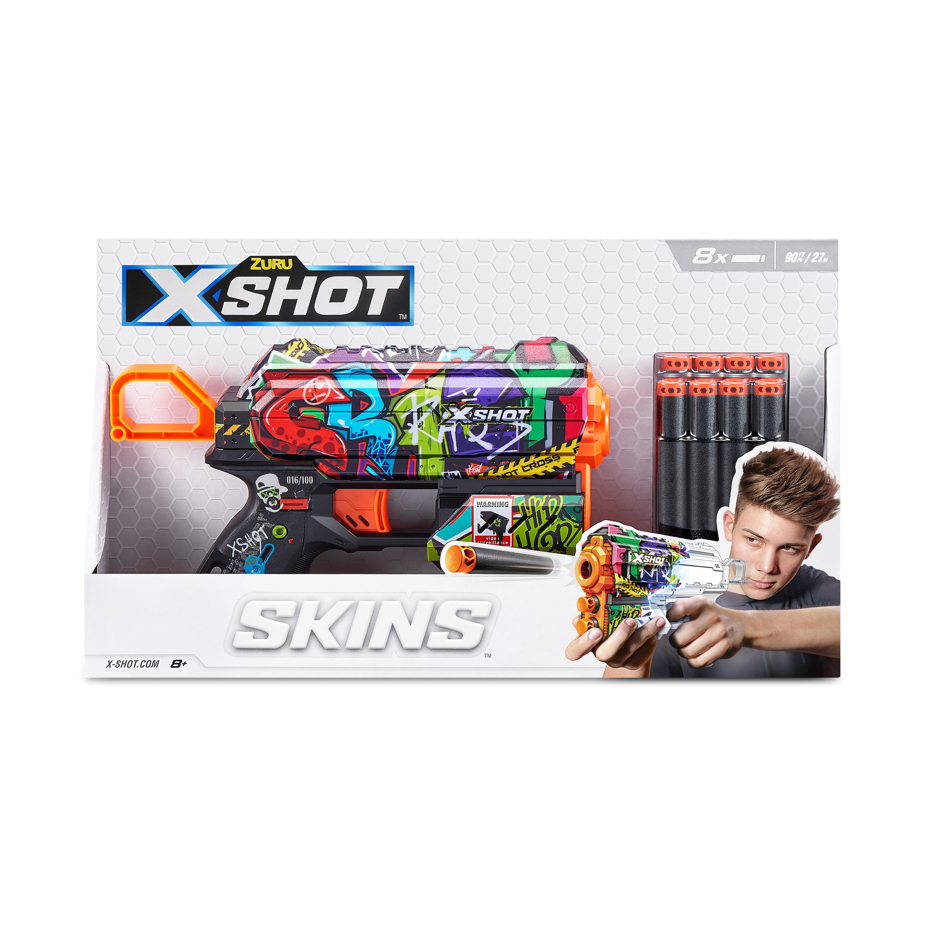 ZURU XSHOT Skins Flux Dart Blaster Assorted Styles