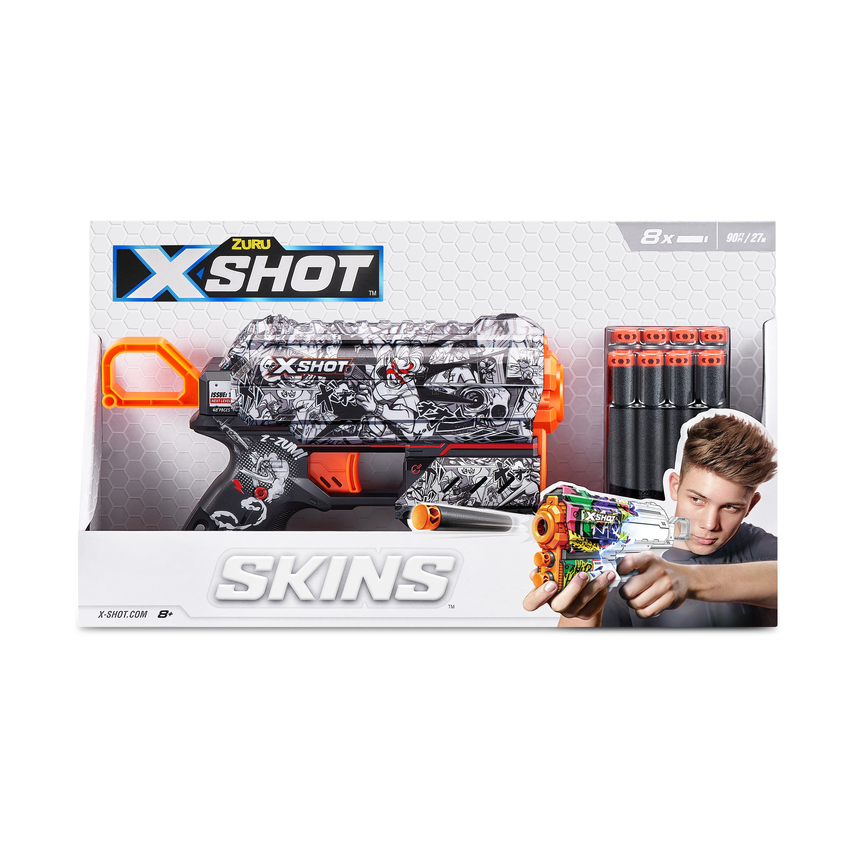 ZURU XSHOT Skins Flux Dart Blaster Assorted Styles