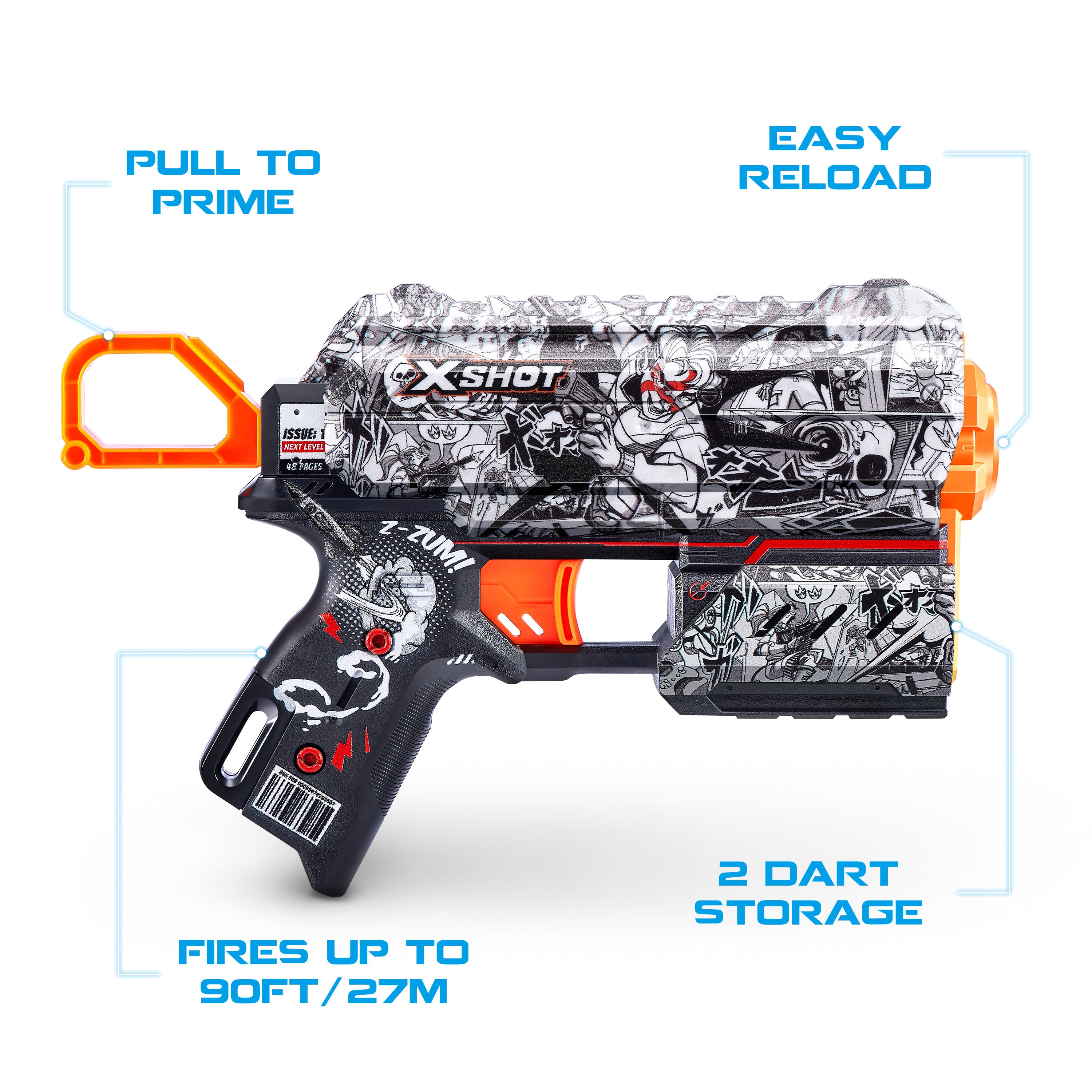 ZURU XSHOT Skins Flux Dart Blaster Assorted Styles