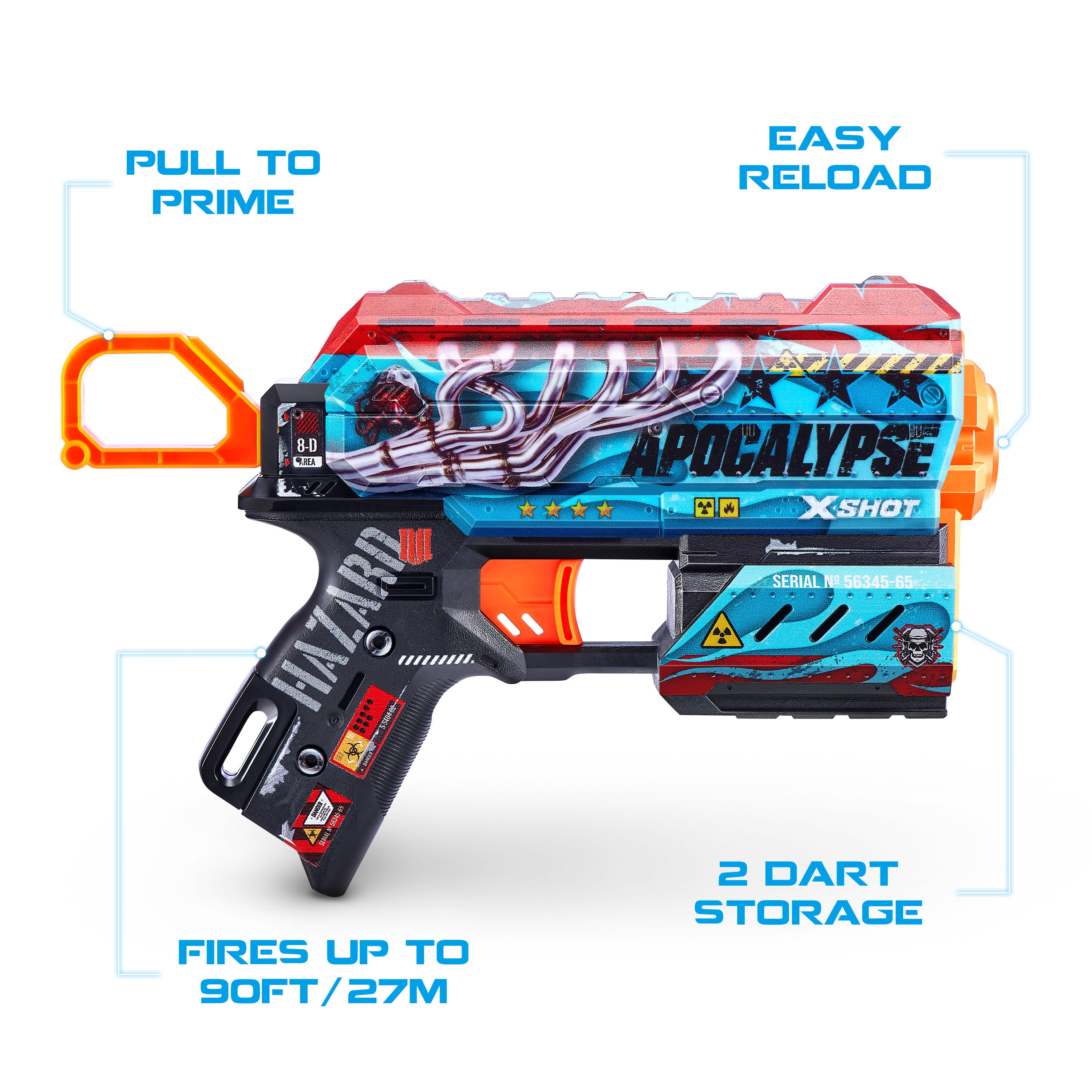 ZURU XSHOT Skins Flux Dart Blaster Assorted Styles