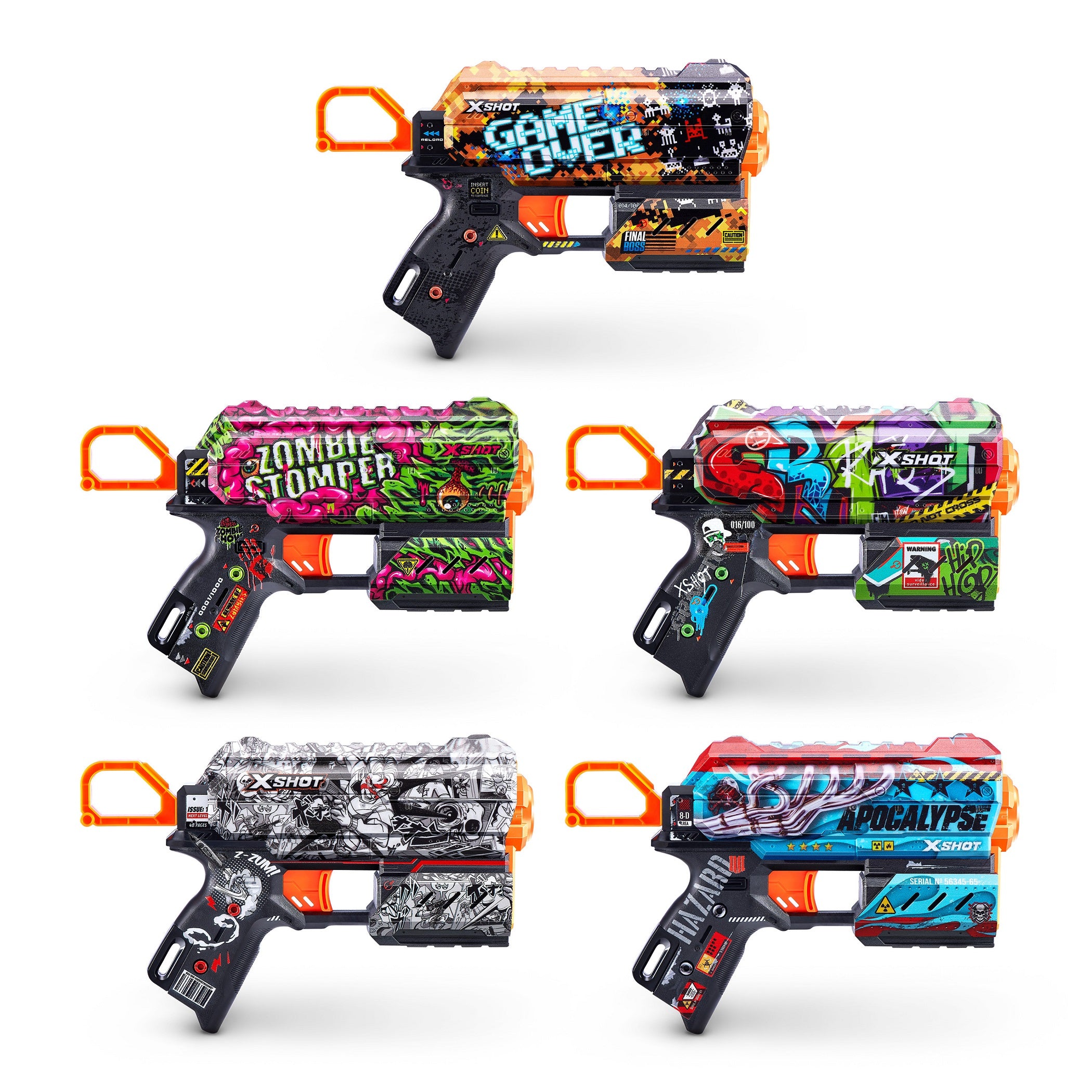 ZURU XSHOT Skins Flux Dart Blaster Assorted Styles