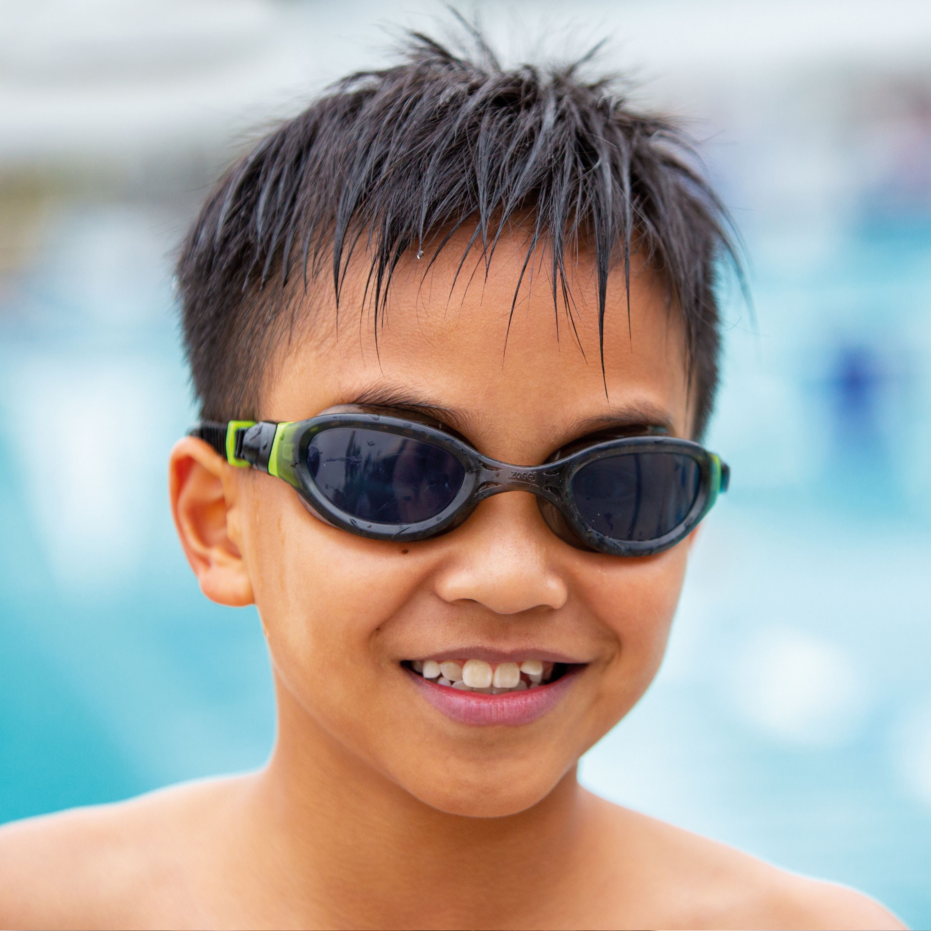 Zoggs Phantom 2.0 Junior Goggles Black/Lime/Tint Smoke