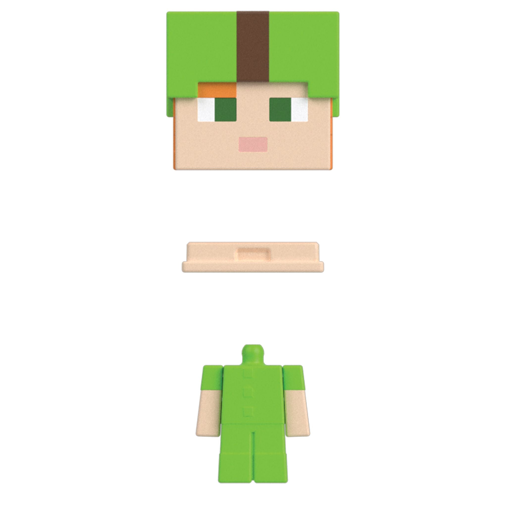 Minecraft Mob Head Minis - Alex In Dyed Leather Armour