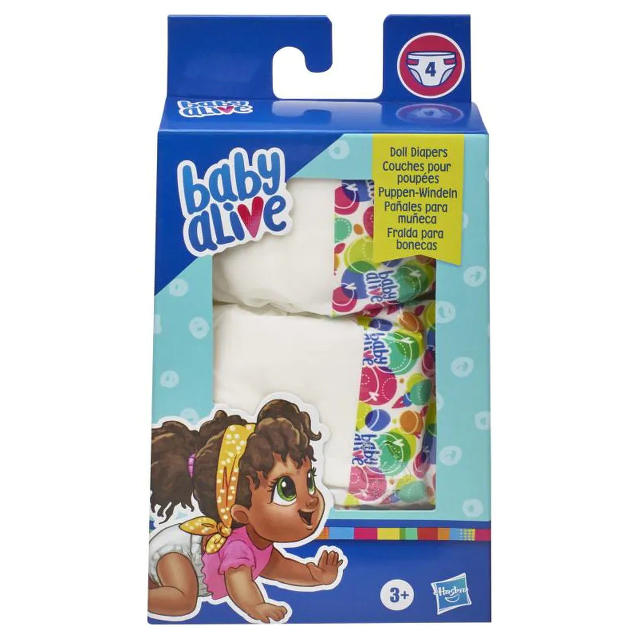 Baby Alive Doll Diapers 4 Pack - Toyworld Australia
