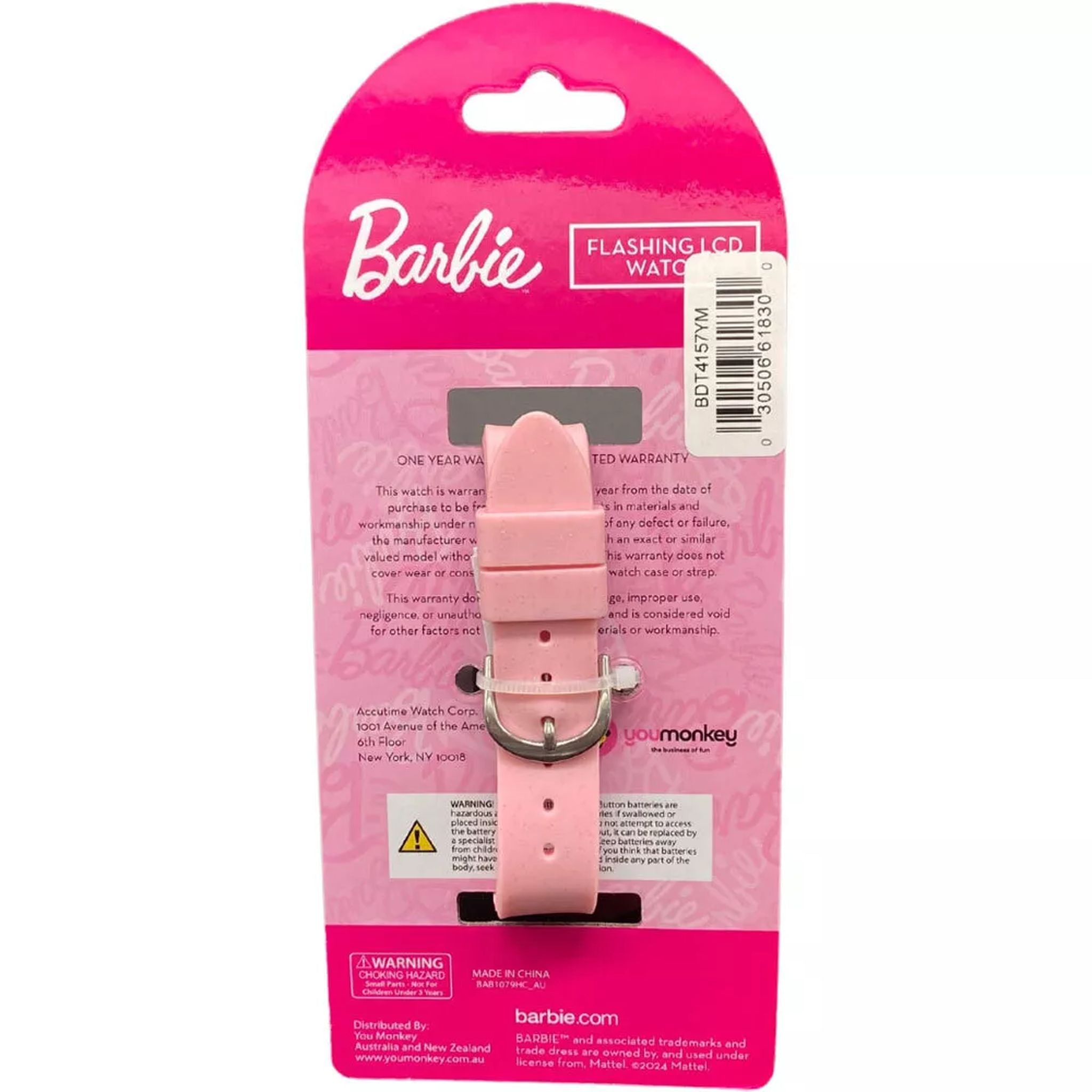 You Monkey Light Up Digital Watch - Barbie