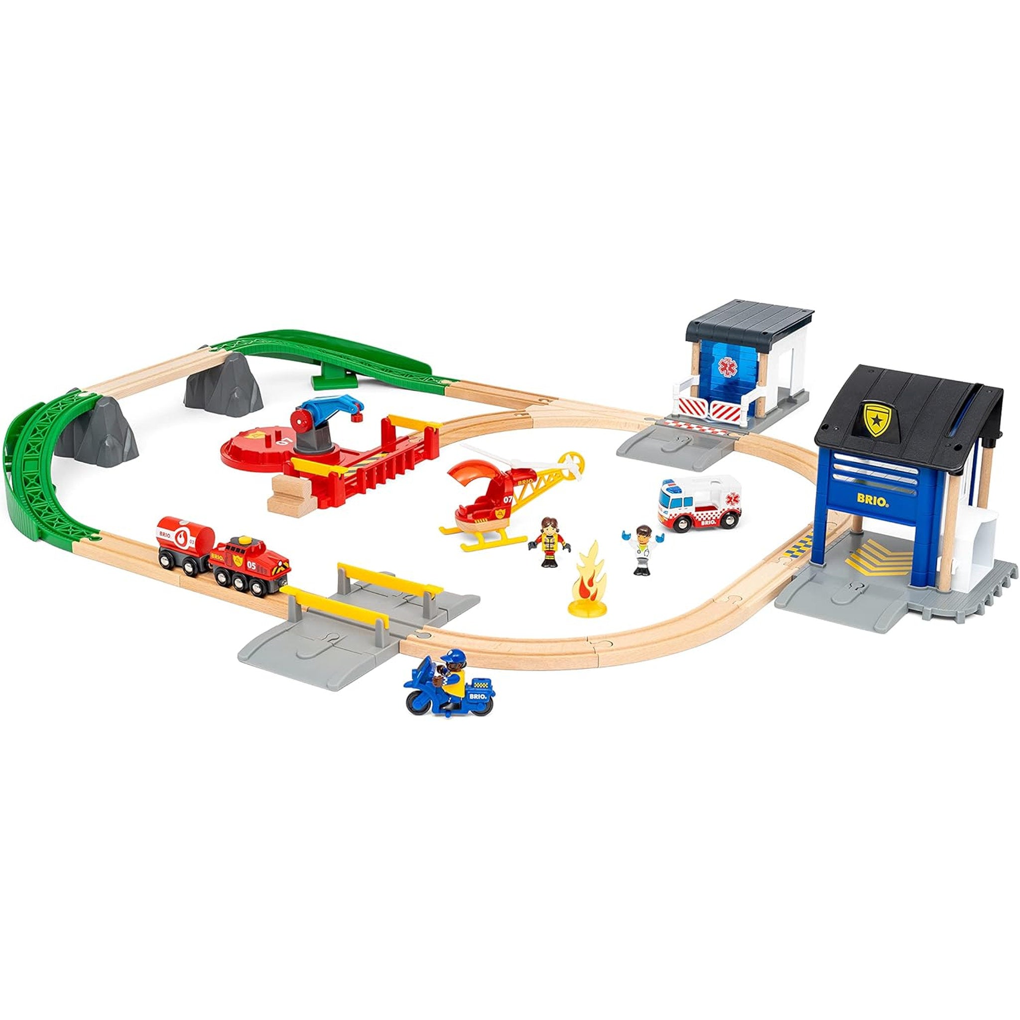 BRIO World Rescue Team Train Set 44 Pieces
