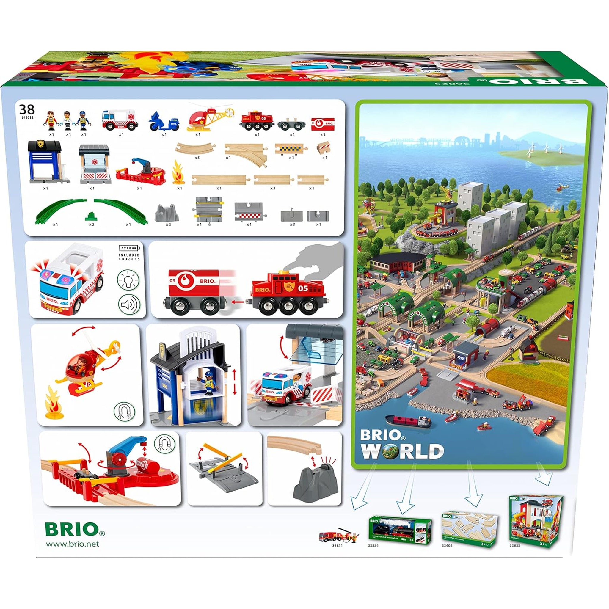 BRIO World Rescue Team Train Set 44 Pieces