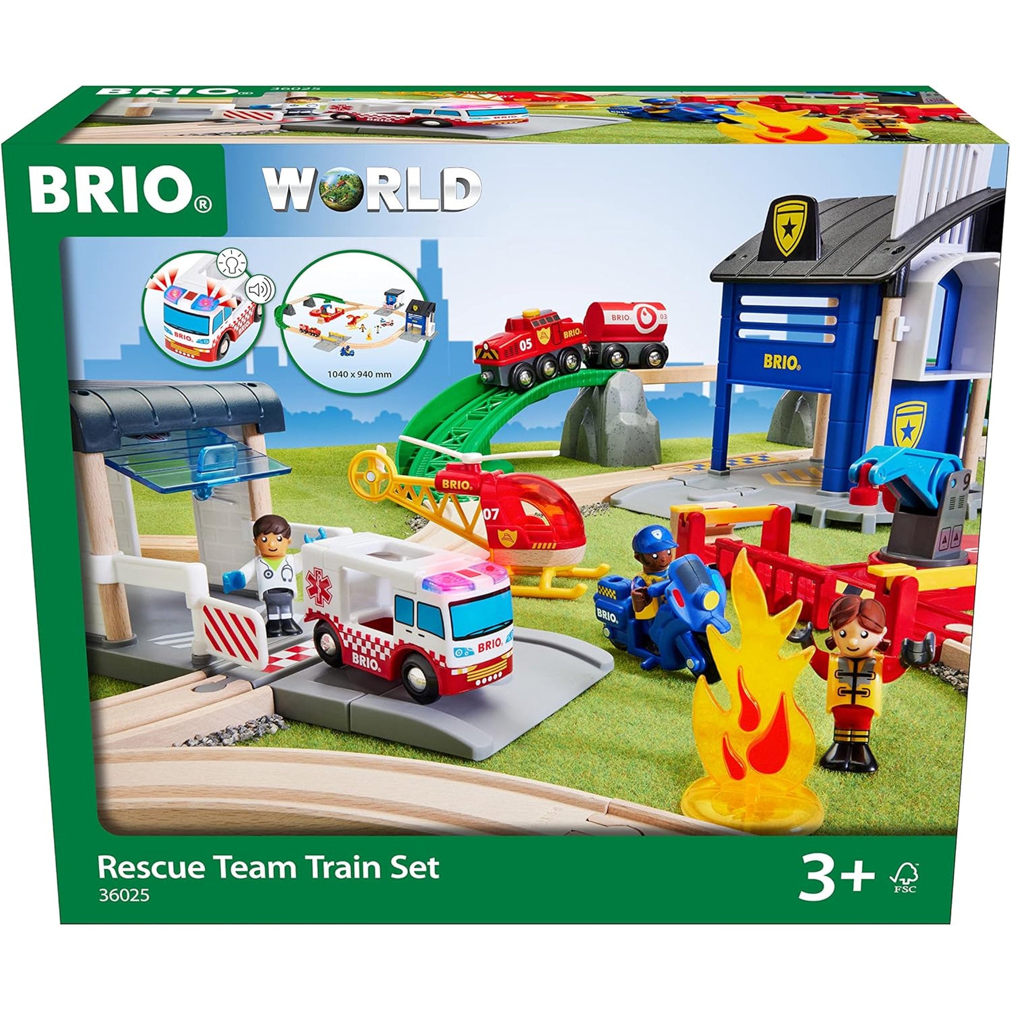 BRIO World Rescue Team Train Set 44 Pieces