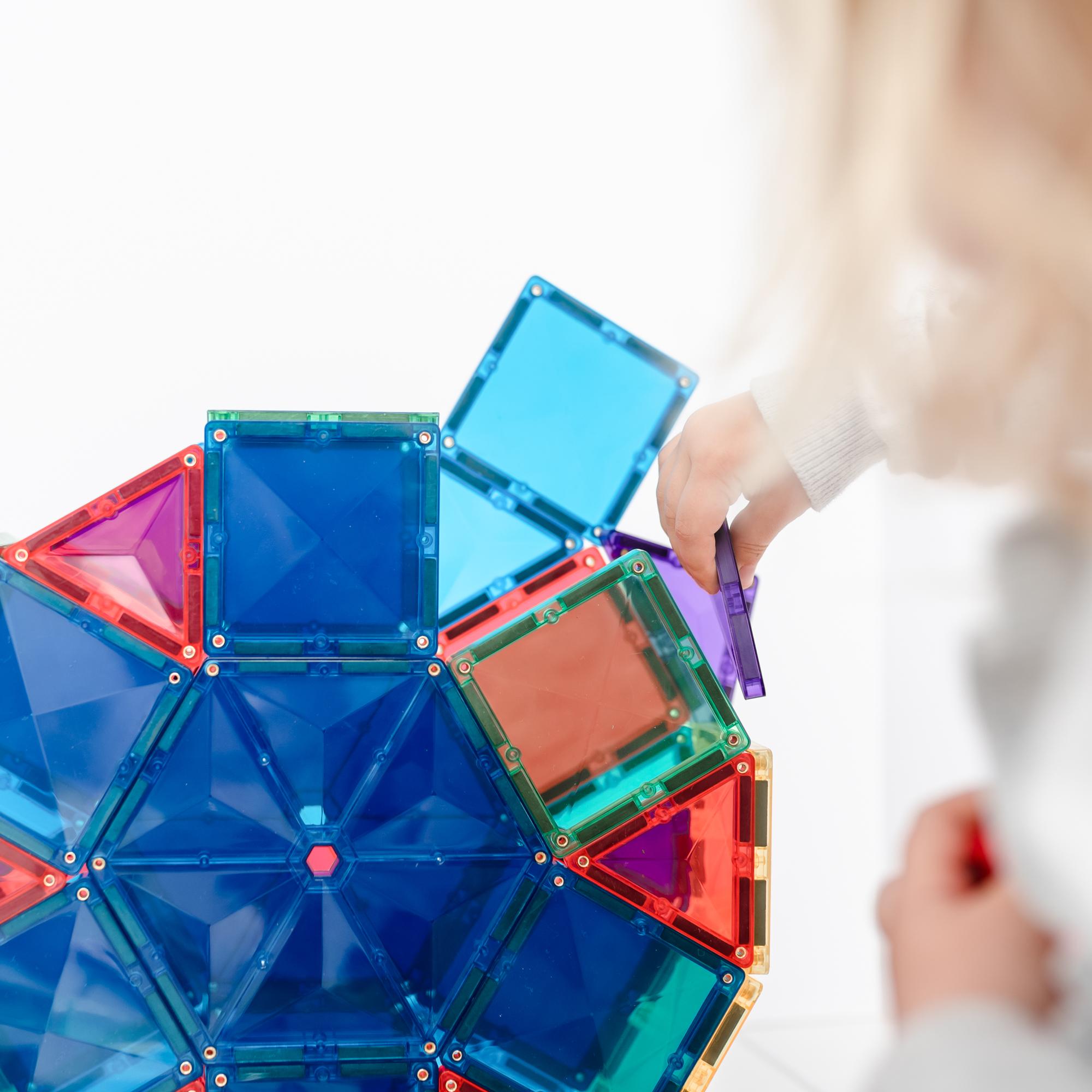 CONNETIX Magnetic Tiles 212 Piece Rainbow Mega Pack