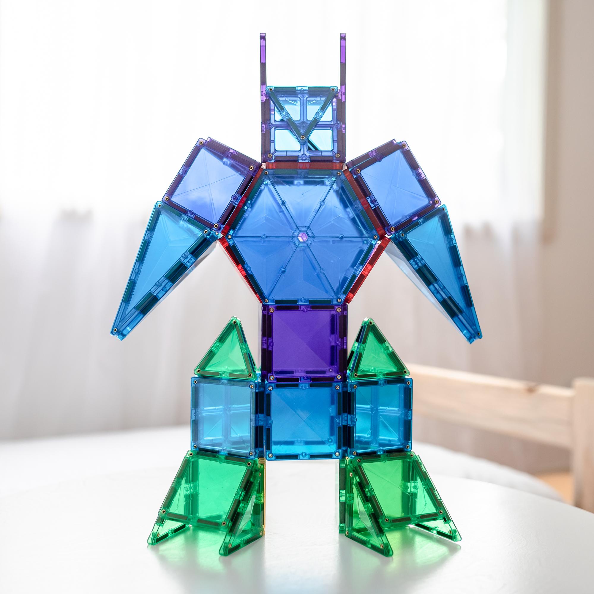 CONNETIX Magnetic Tiles 212 Piece Rainbow Mega Pack