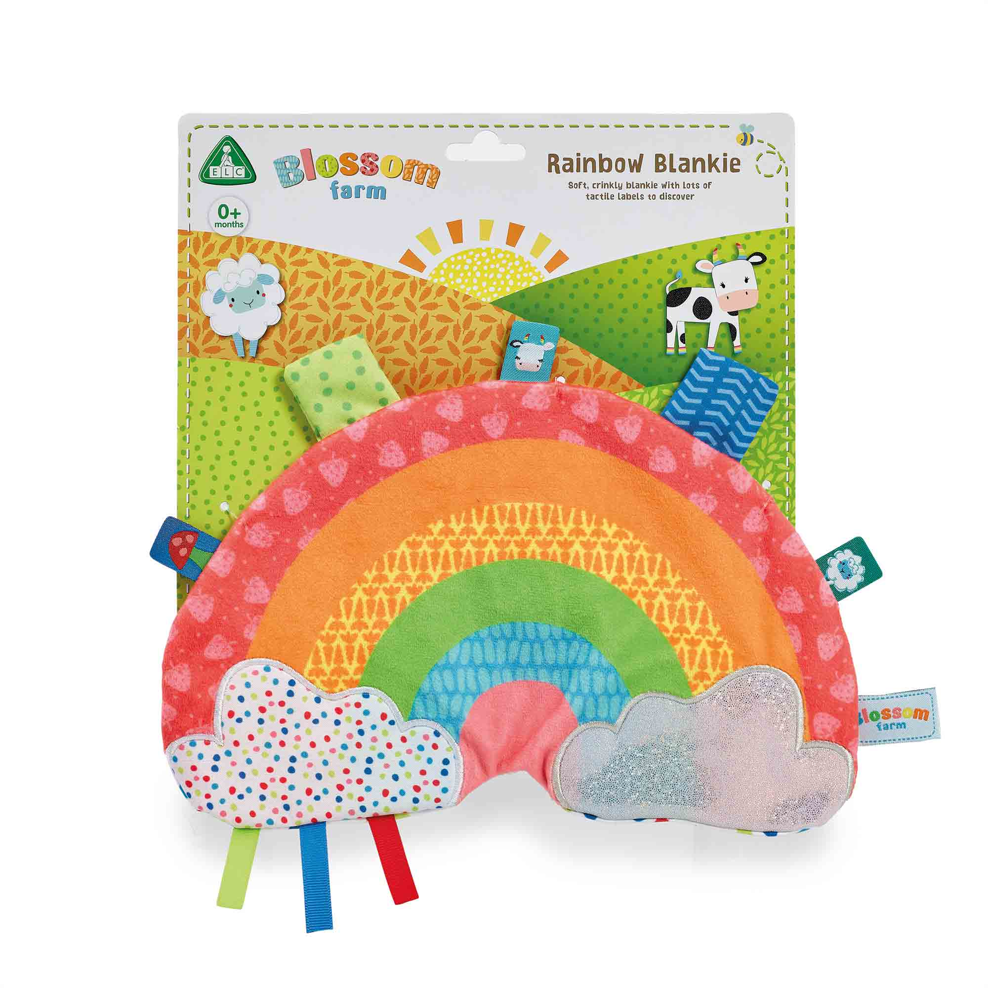ELC Blossom Farm Rainbow Taggie Blankie