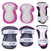 Globber Junior Protective Pad Set - Deep Pink XS