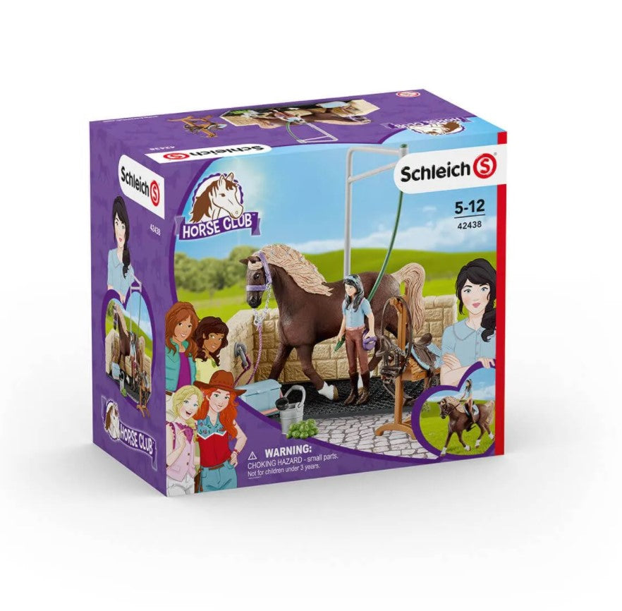 Schleich Horse Club Washing Area With Emily & Luna Set