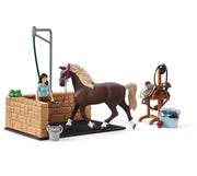 Schleich Horse Club Washing Area With Emily & Luna Set