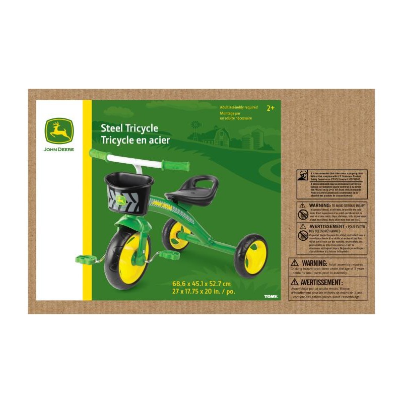John Deere Steel Tricycle - Green