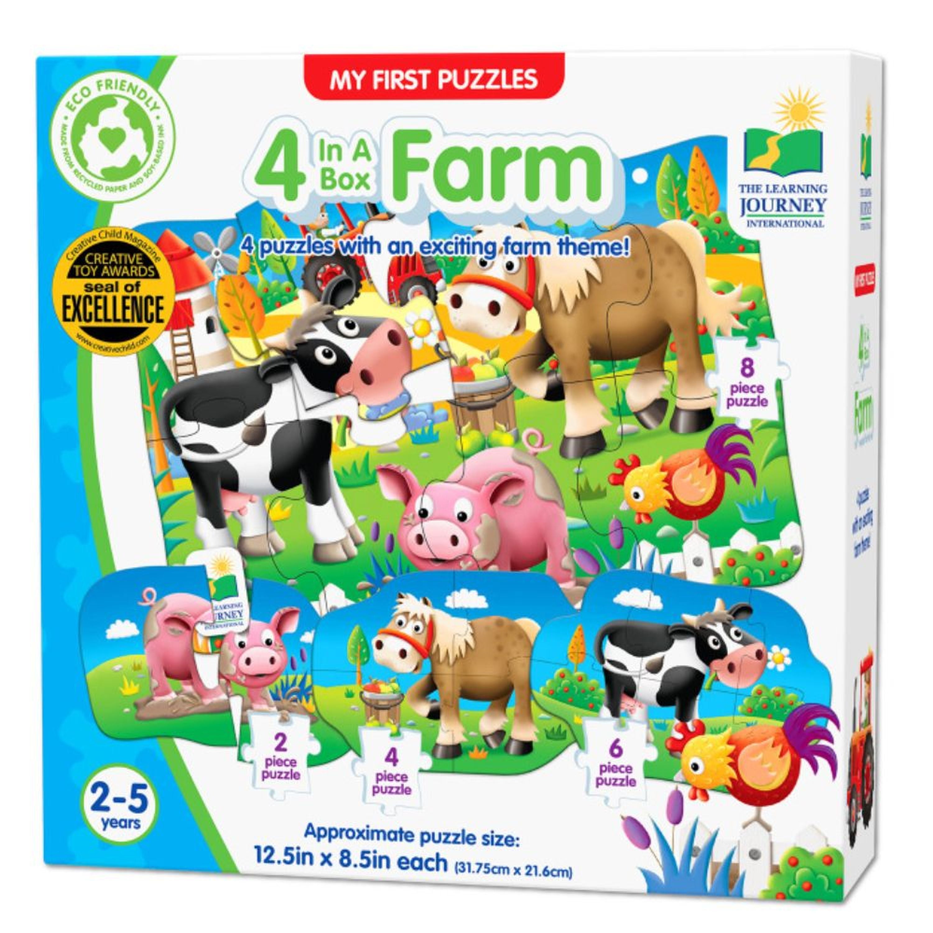Learning Journey My First Puzzle 4-in-a-Box Farm