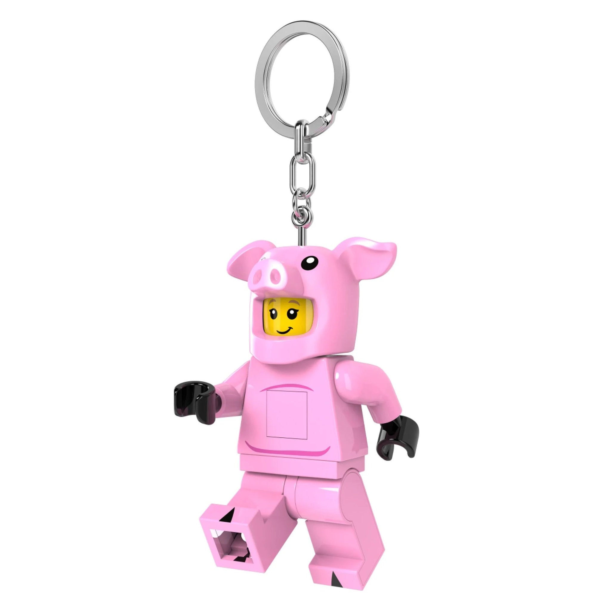 LEGO Minifigures Keychain LED Key Light Piggy Guy