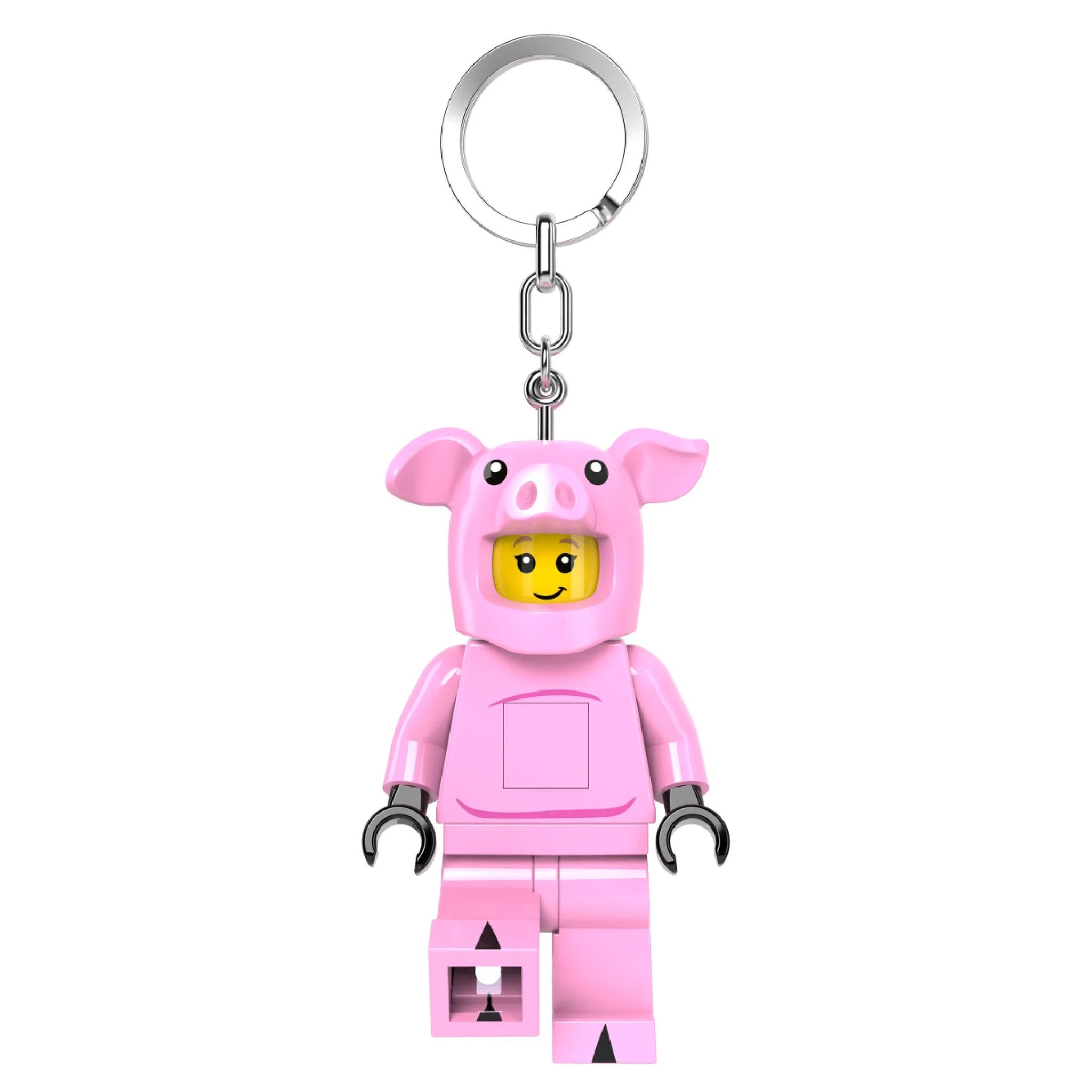 LEGO Minifigures Keychain LED Key Light Piggy Guy