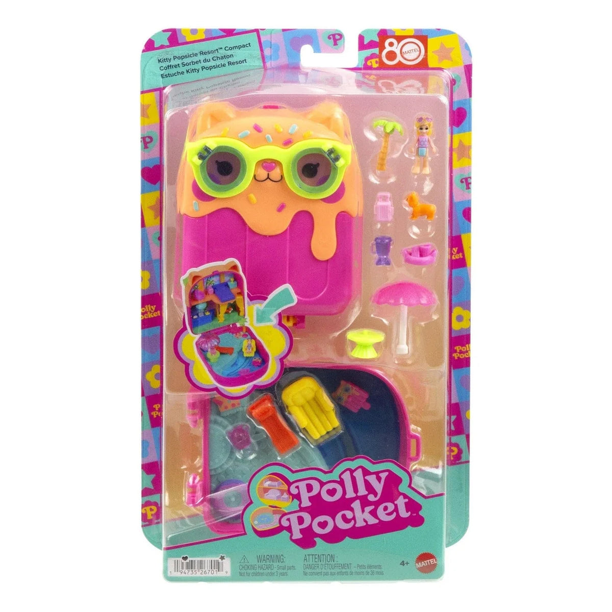 Polly Pocket Kitty Popsicle Resort Playset