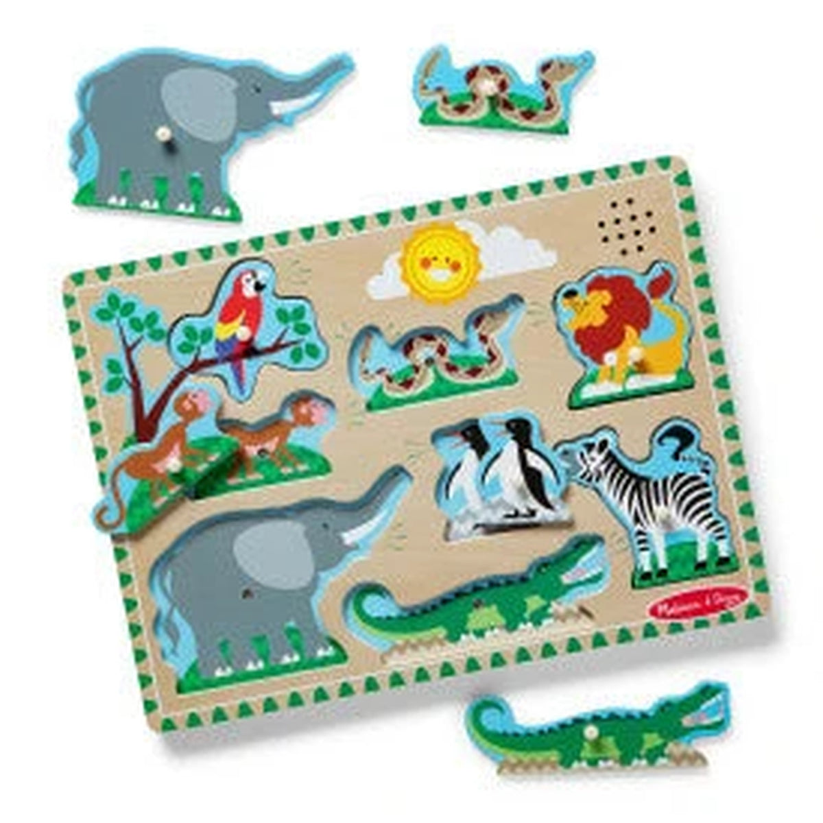 Melissa & Doug Animals Sound Puzzle 8 Piece