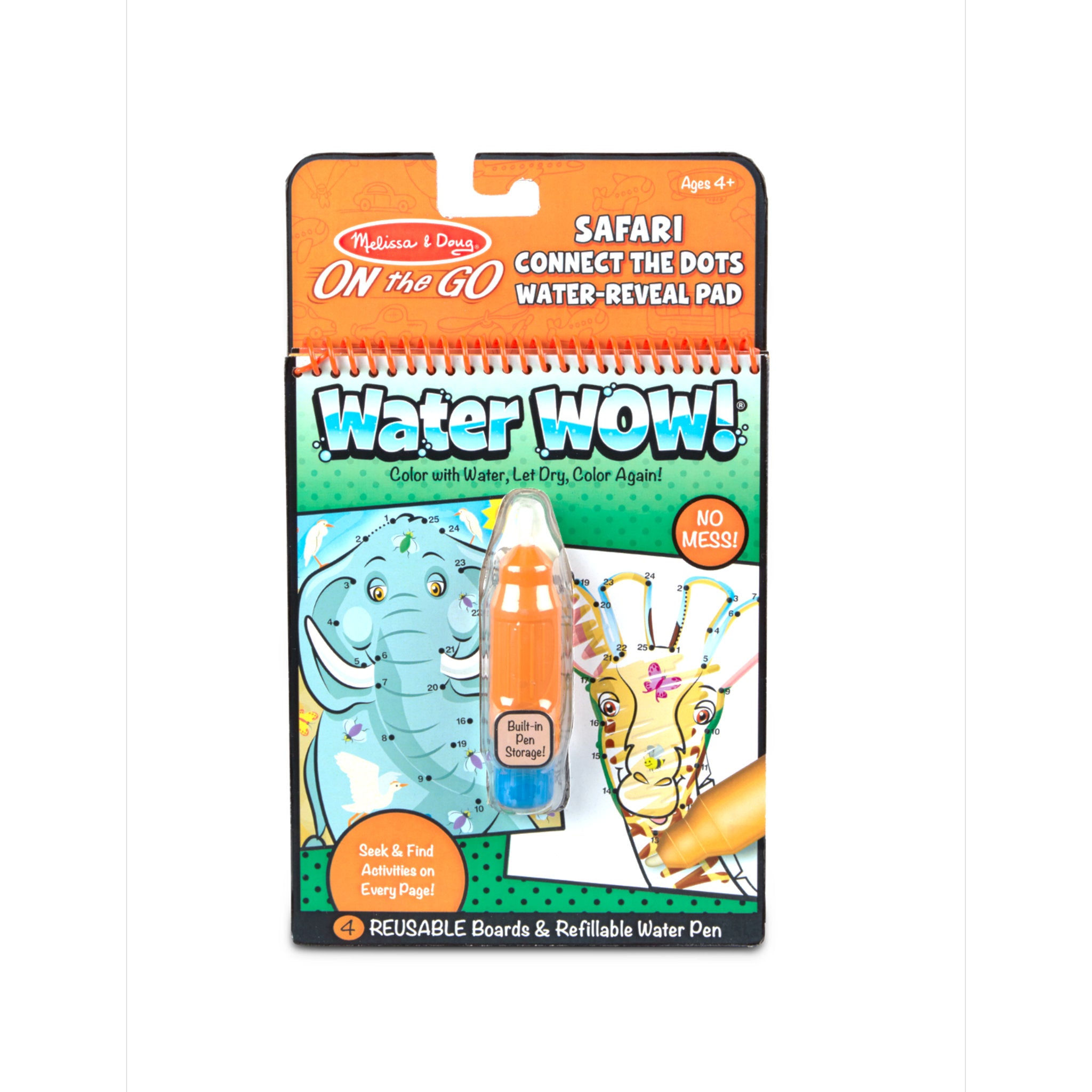 Melissa & Doug - On The Go Water Wow! Connect The Dots Safari