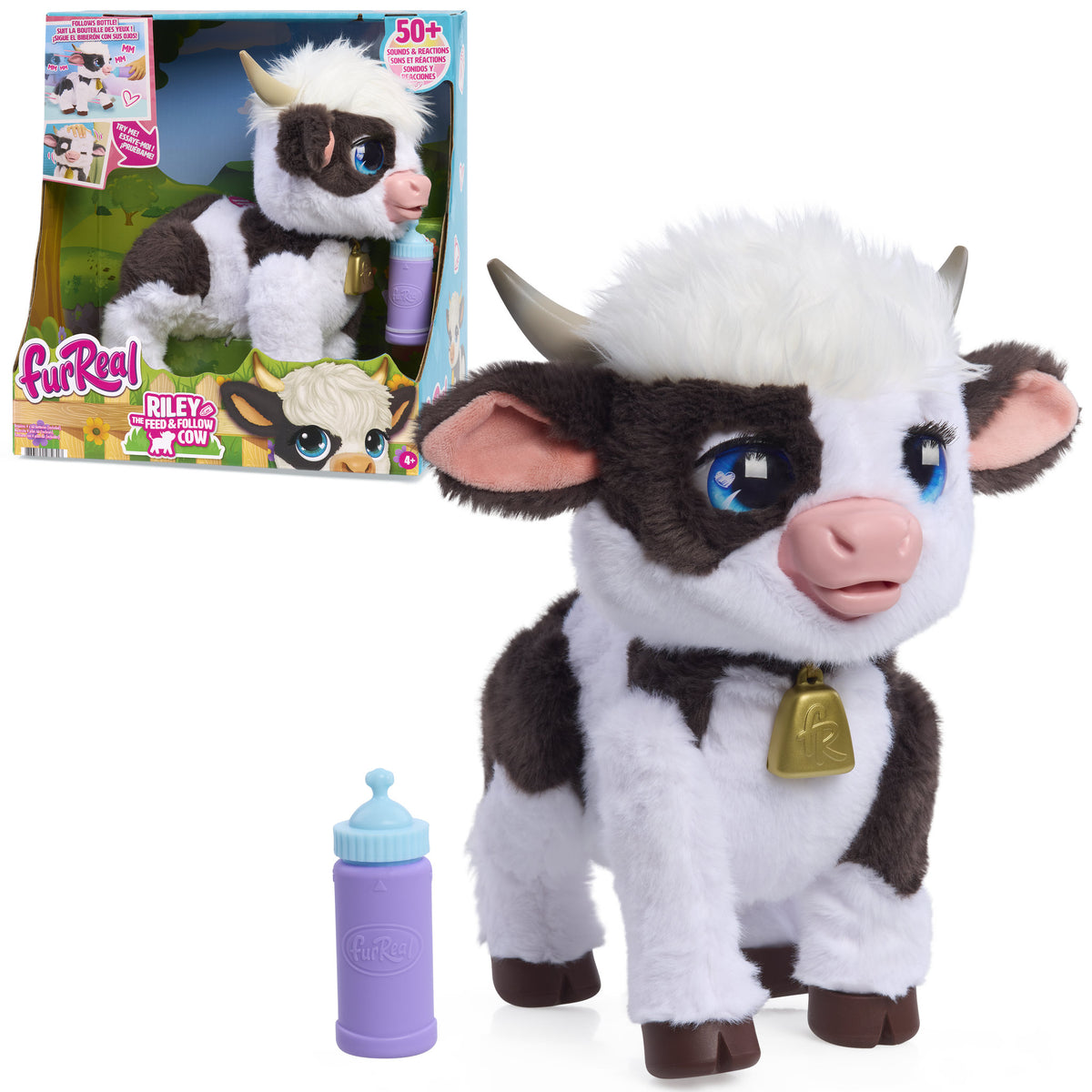FurReal Riley the Feed & Follow Cow