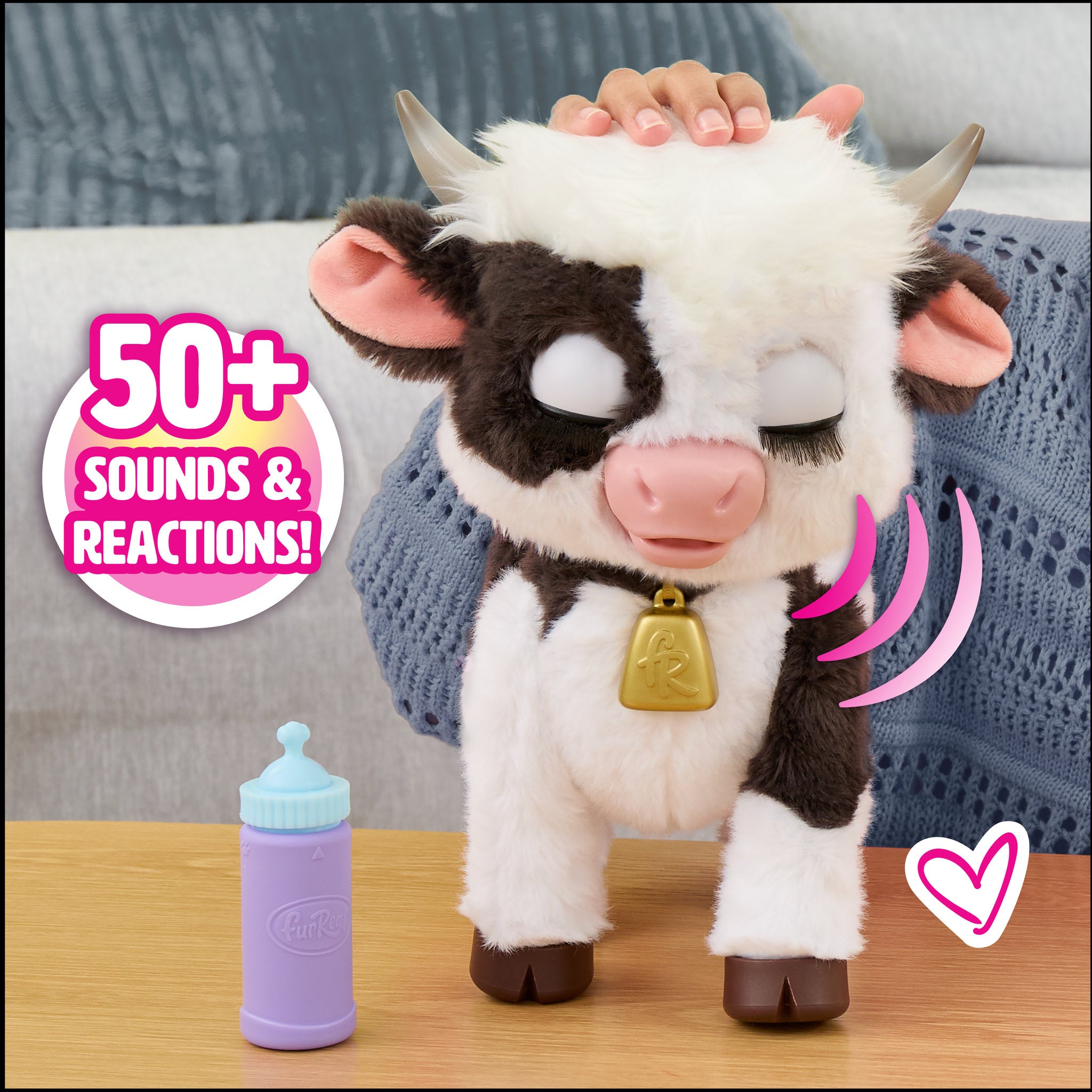 FurReal Riley the Feed & Follow Cow