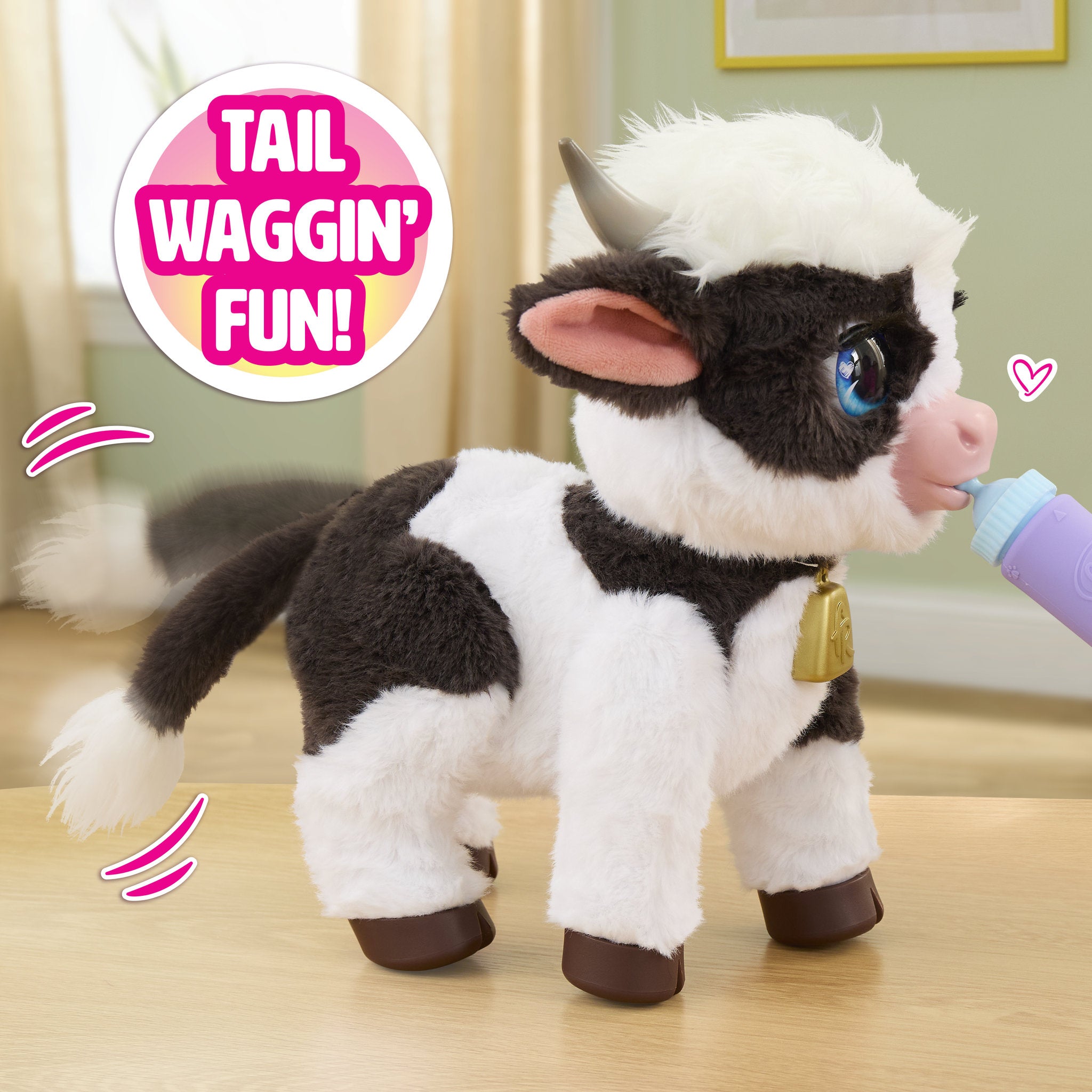 FurReal Riley the Feed & Follow Cow