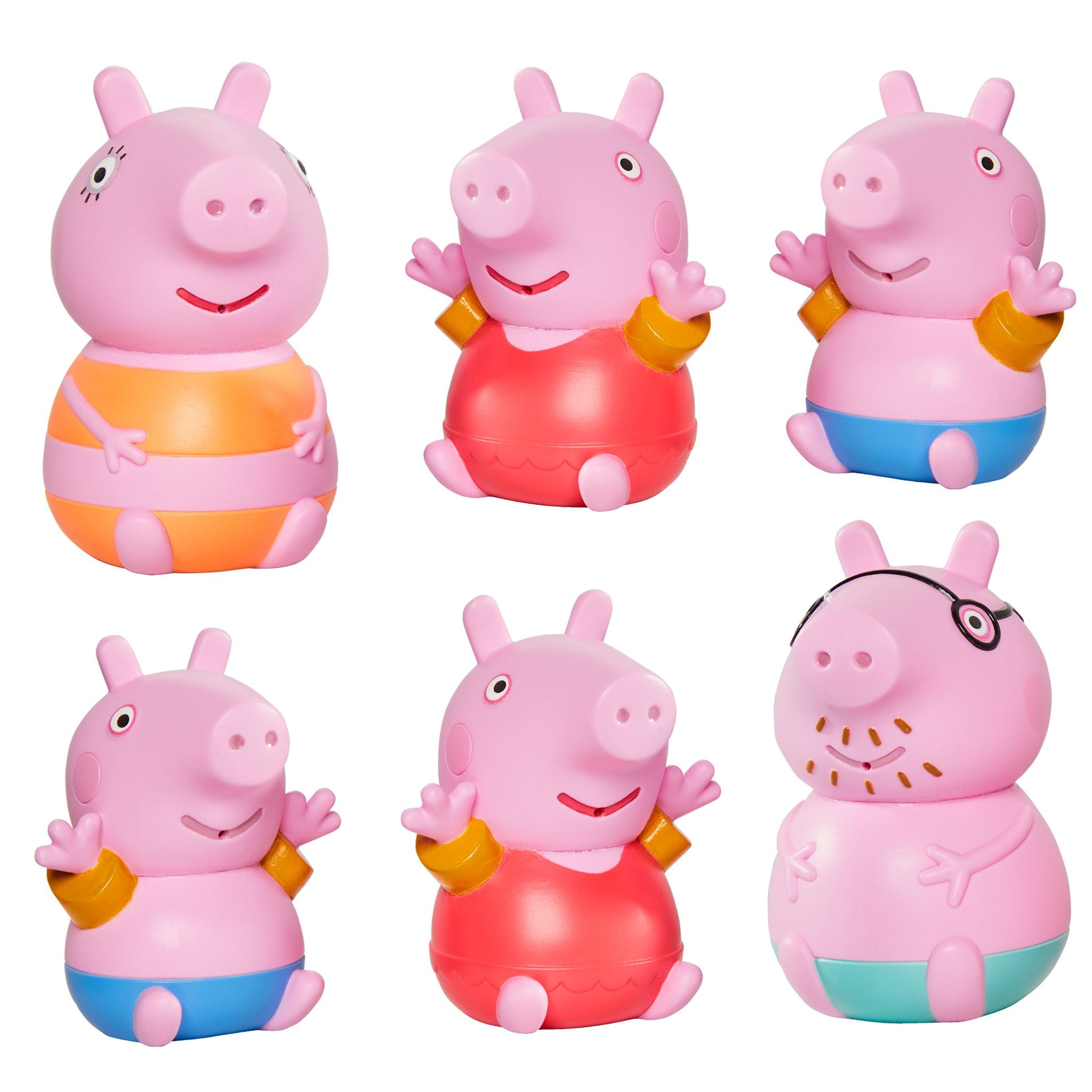 TOMY Toomies Peppa Pig Squirters 3 Pack - Mommy Pig, Peppa And George
