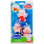 TOMY Toomies Peppa Pig Squirters 3 Pack - Daddy Pig, Peppa And George