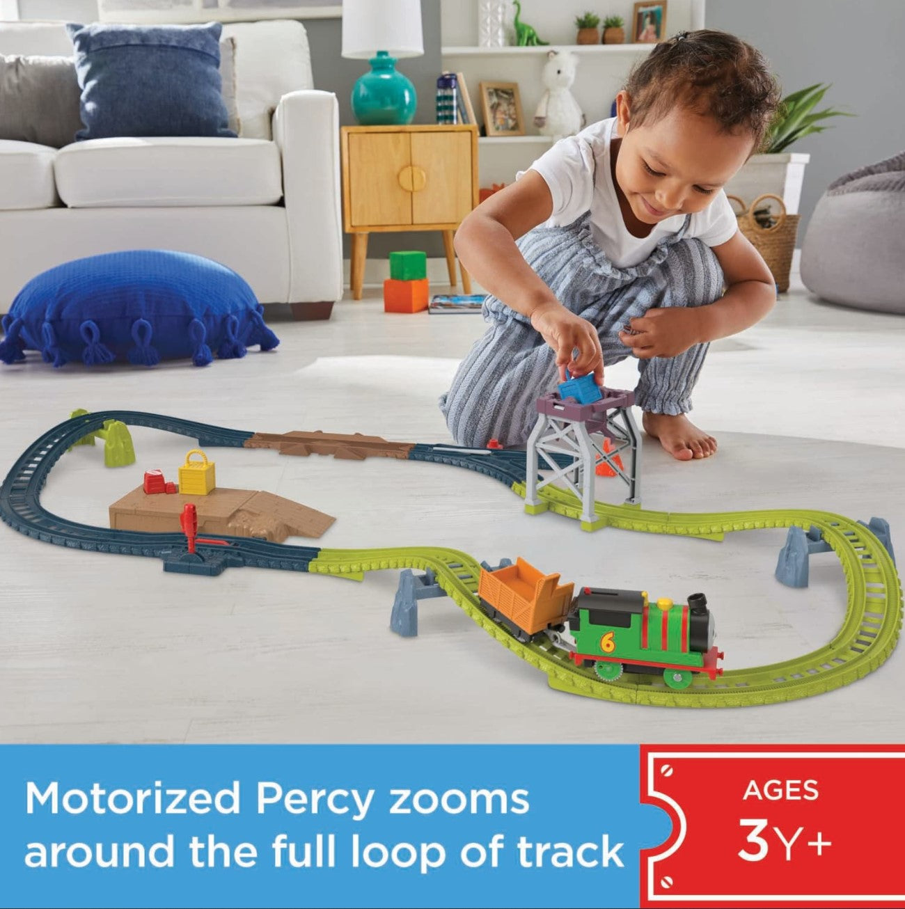 Fisher-Price Thomas & Friends Motorized Track Set Percy's Package Roundup - Toyworld Australia