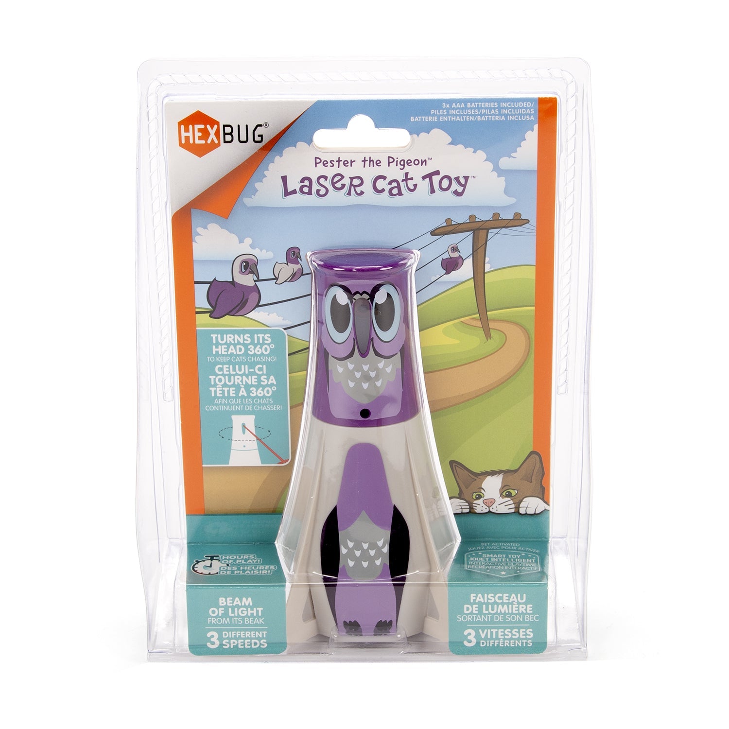 HEXBUG Pester The Pigeon Cat Toy