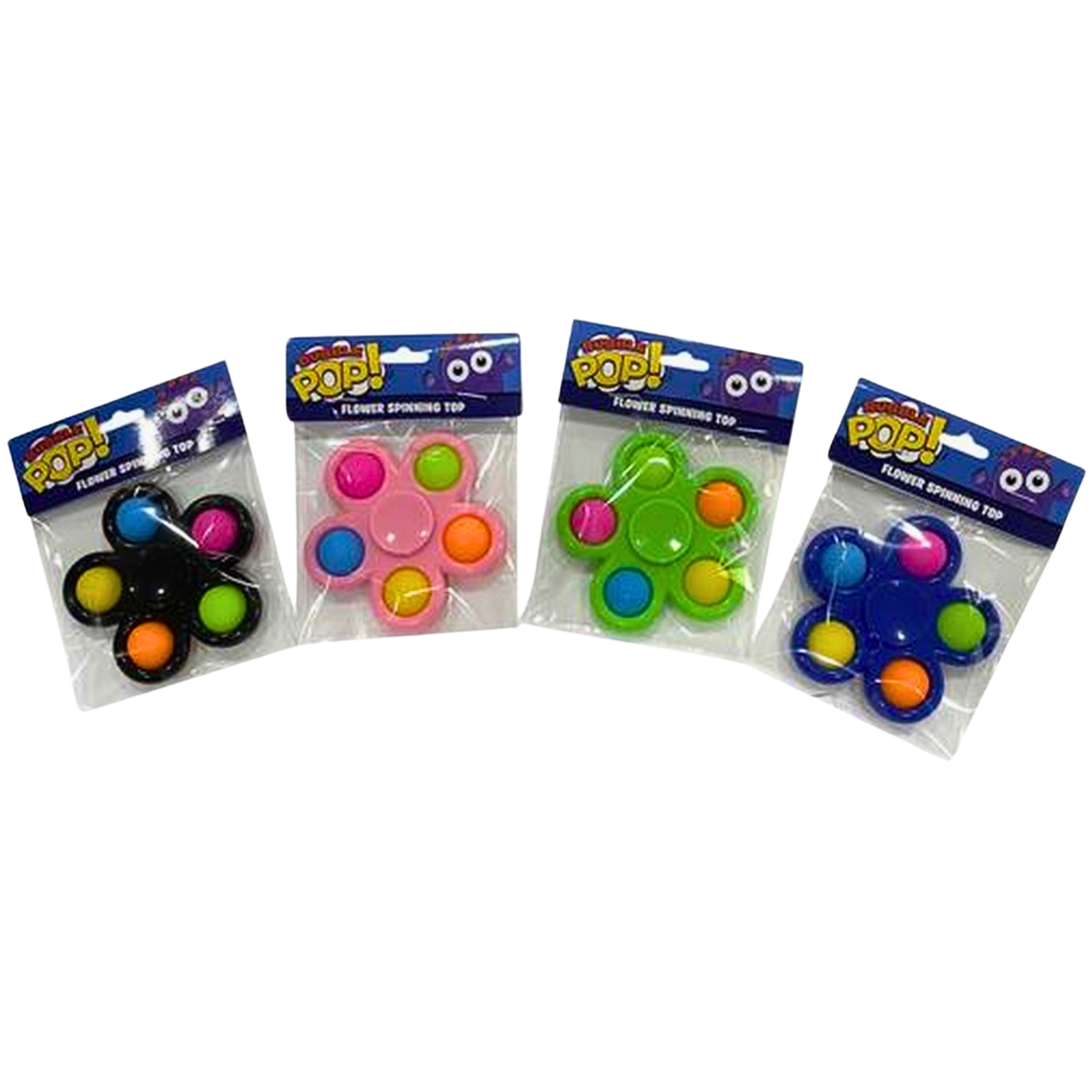 Bubble Pop Flower Spinning Top Assorted Styles