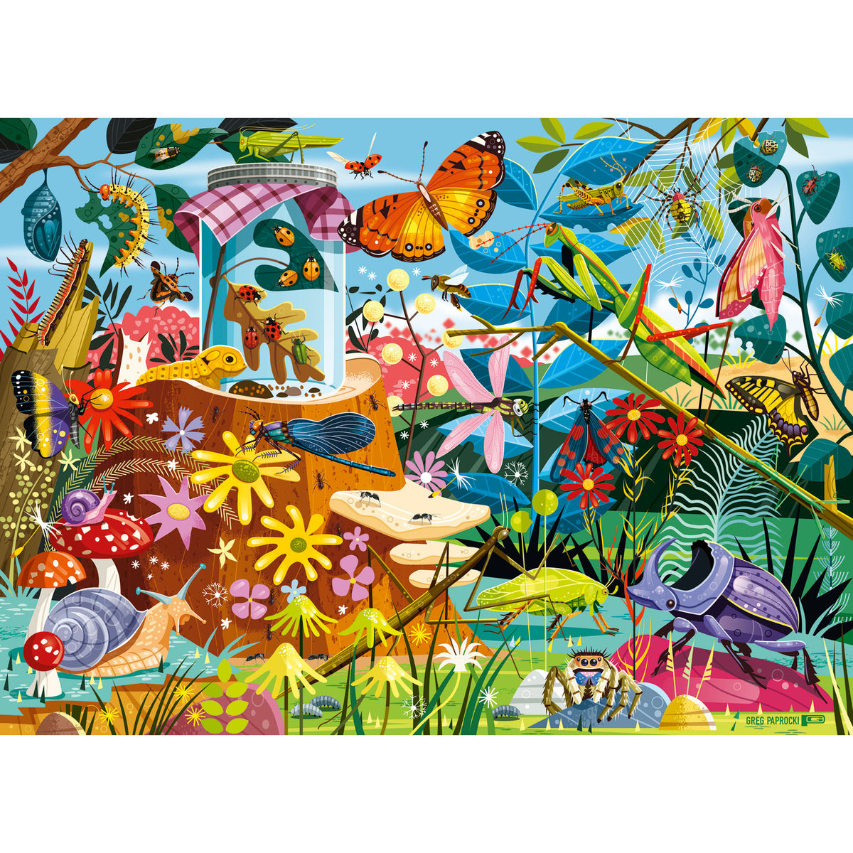Ravensburger Puzzle Backyard Bug World 60 Piece