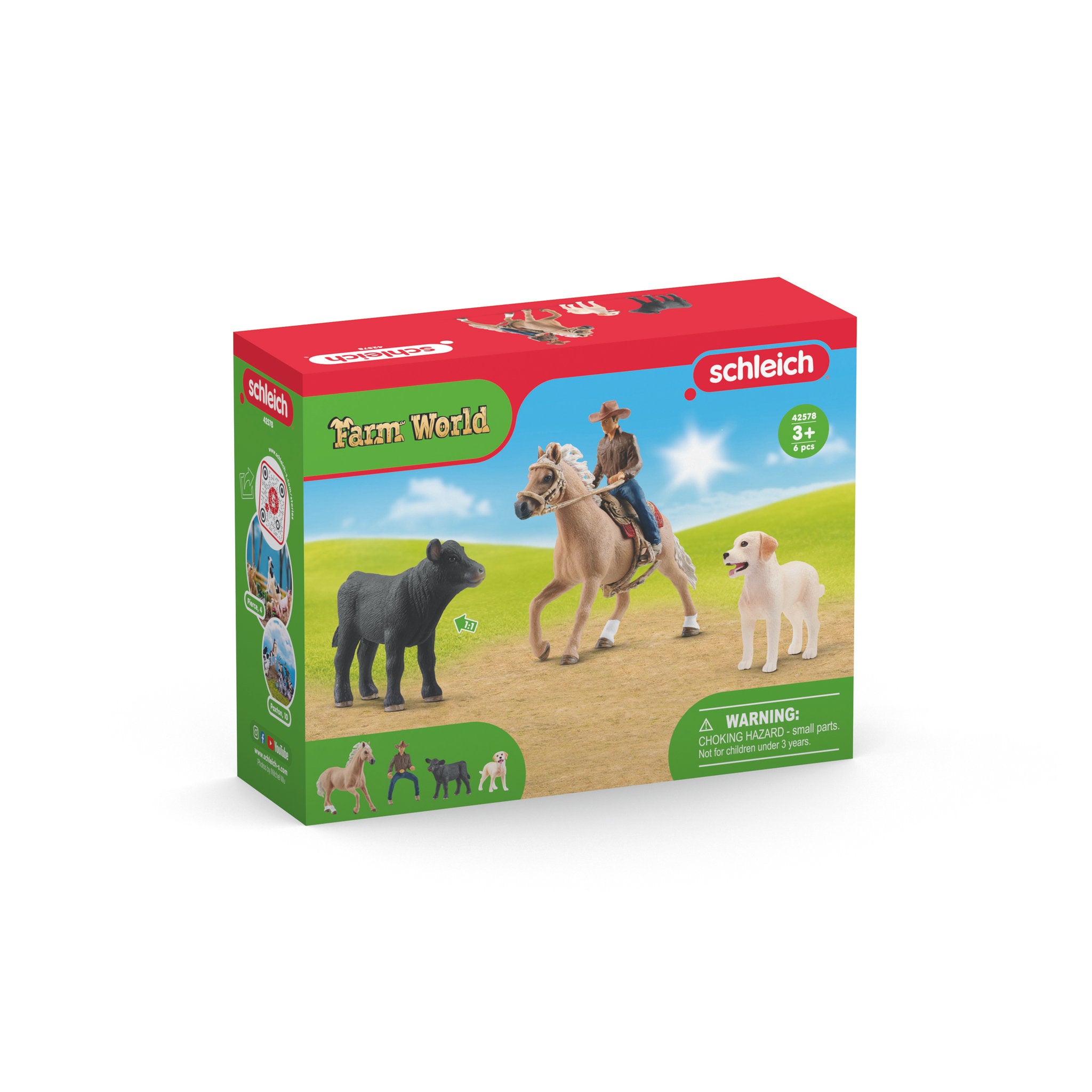 Schleich Farm World Western Riding Set